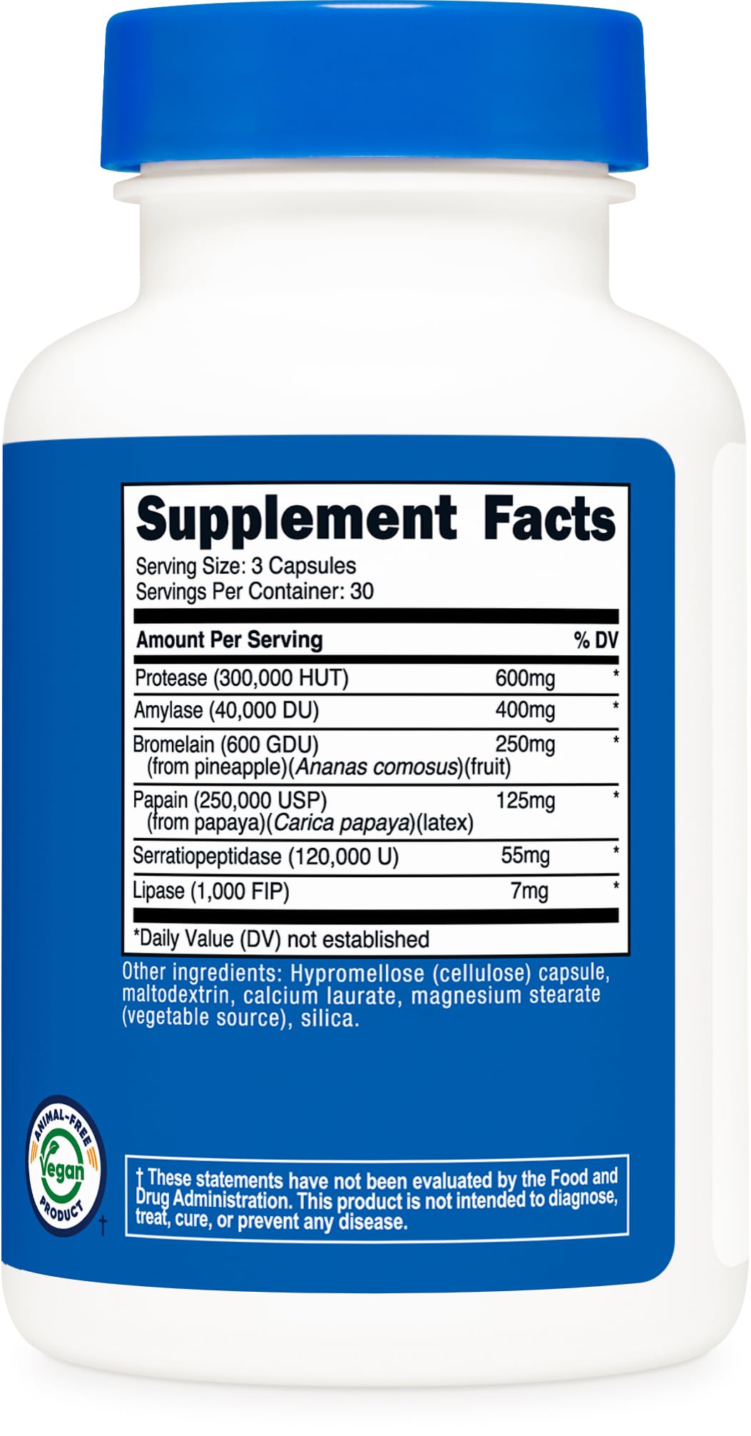 Nutricost Proteolytic Enzymes (6 Digestive Enzymes) Capsules 90