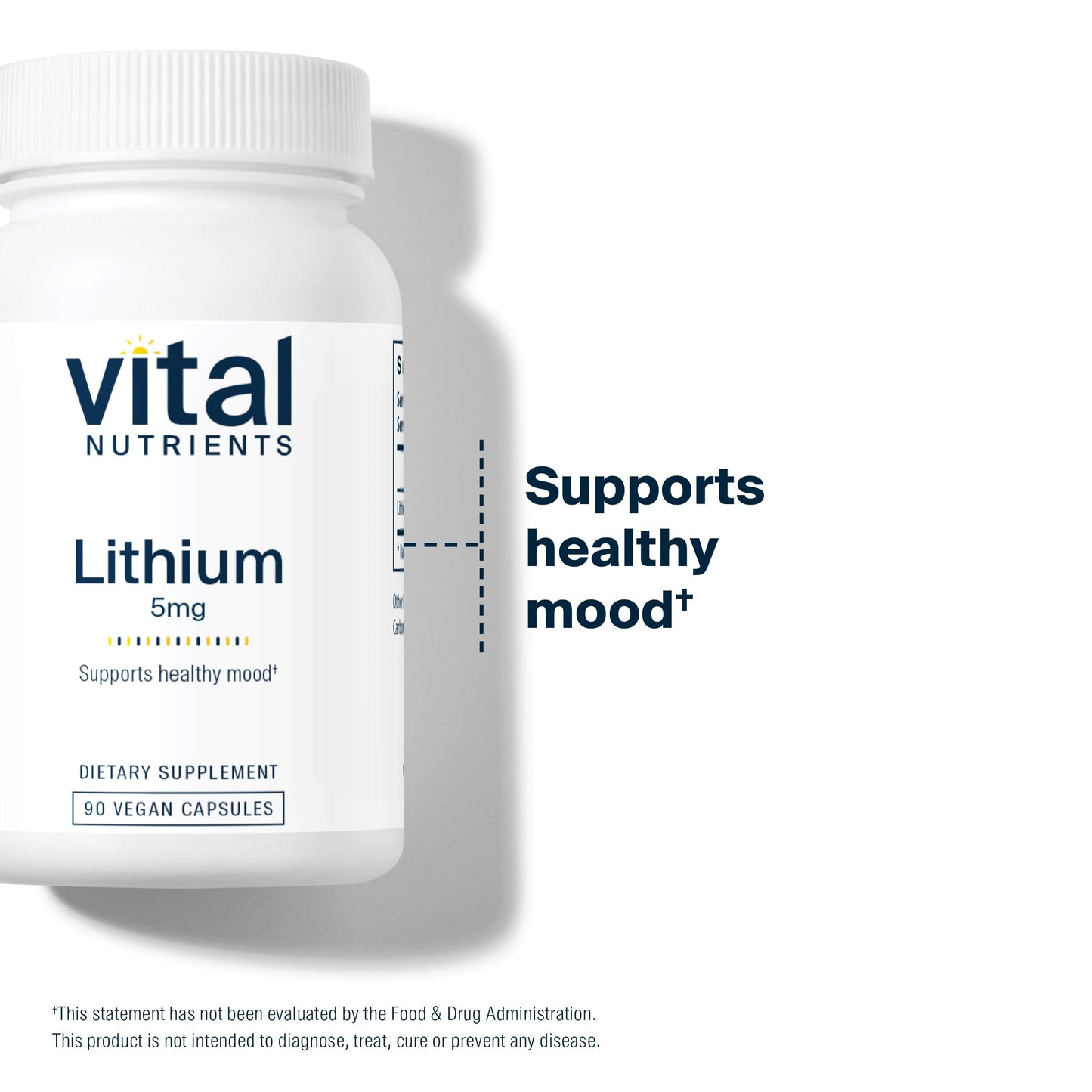 Vital Nutrients Lithium Orotate Capsule 90 Count