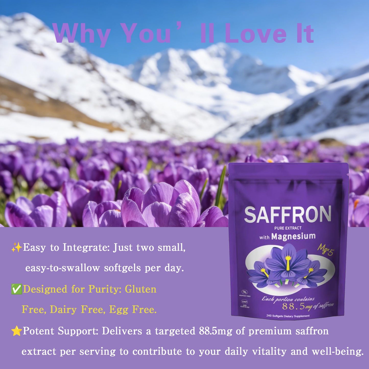 SERSANVE Saffron Extract Capsule 240 Count