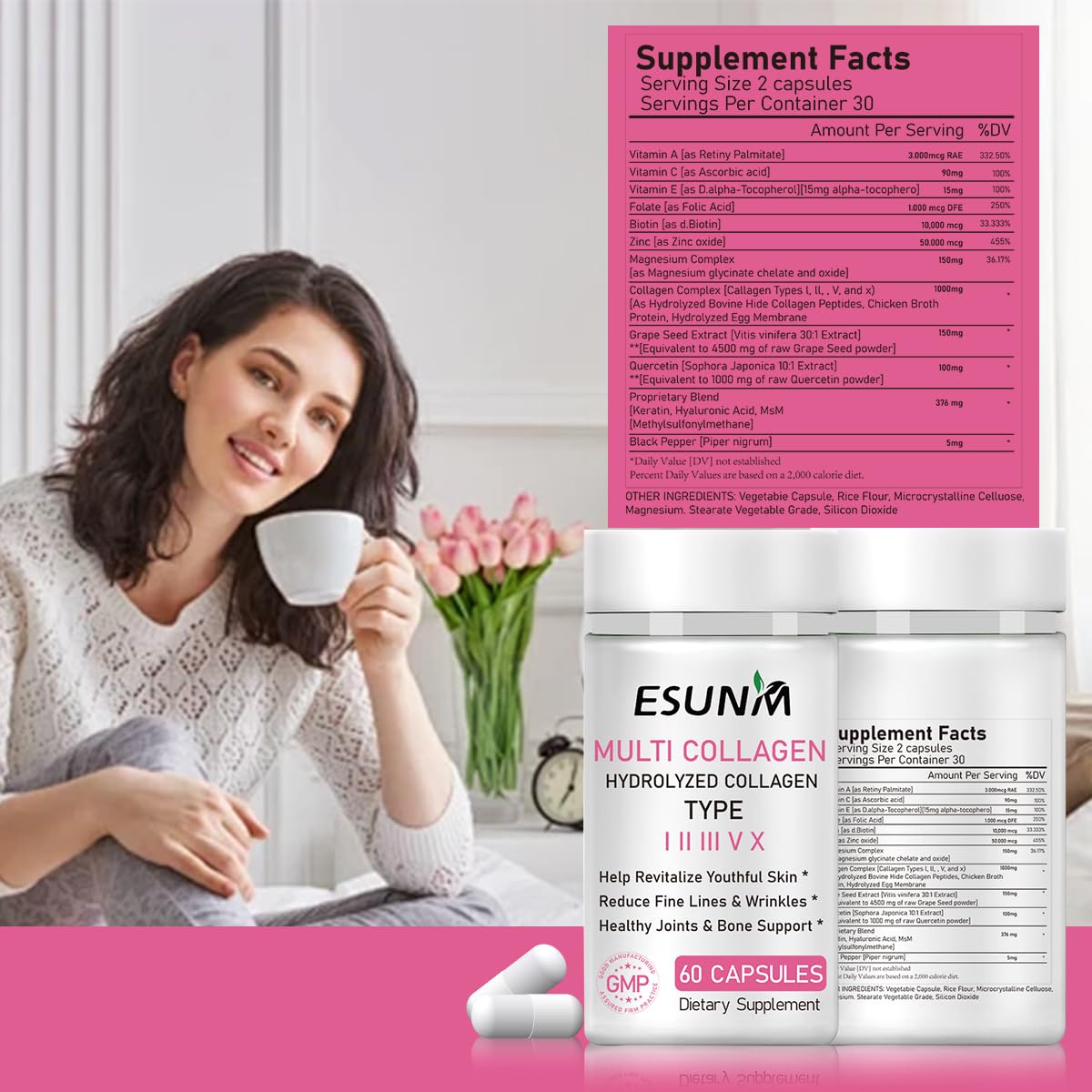 ESUNM Multi Collagen 60 Capsules