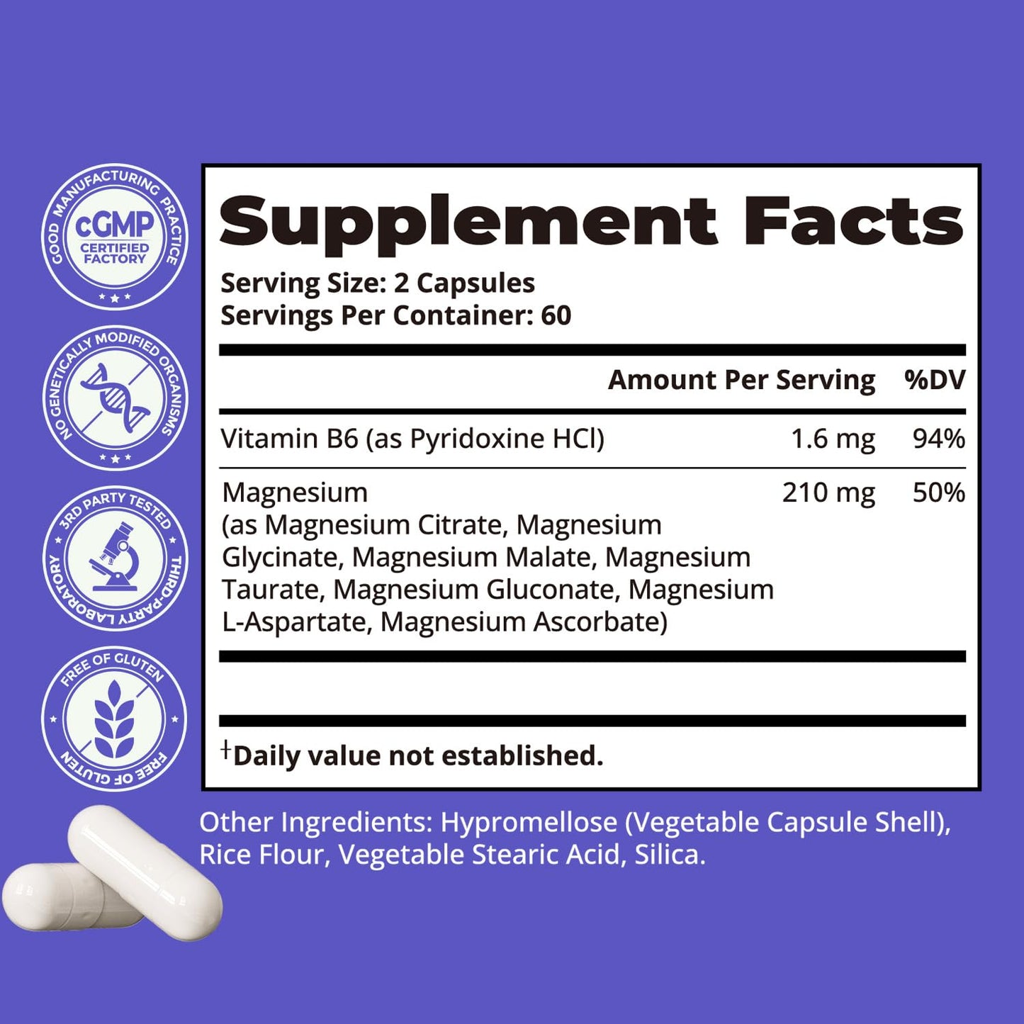 HojaSana Magnesium Complex 120 Capsules