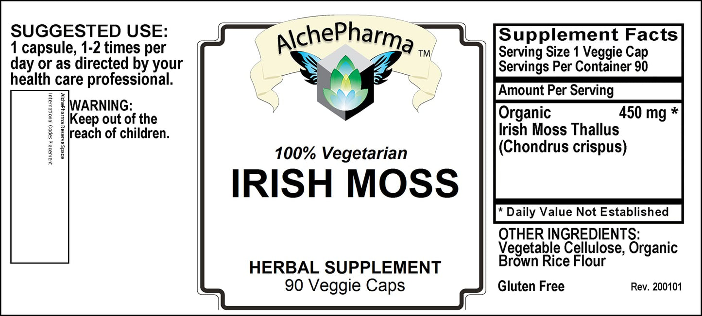 AlchePharma Irish Moss Capsule 90 Count