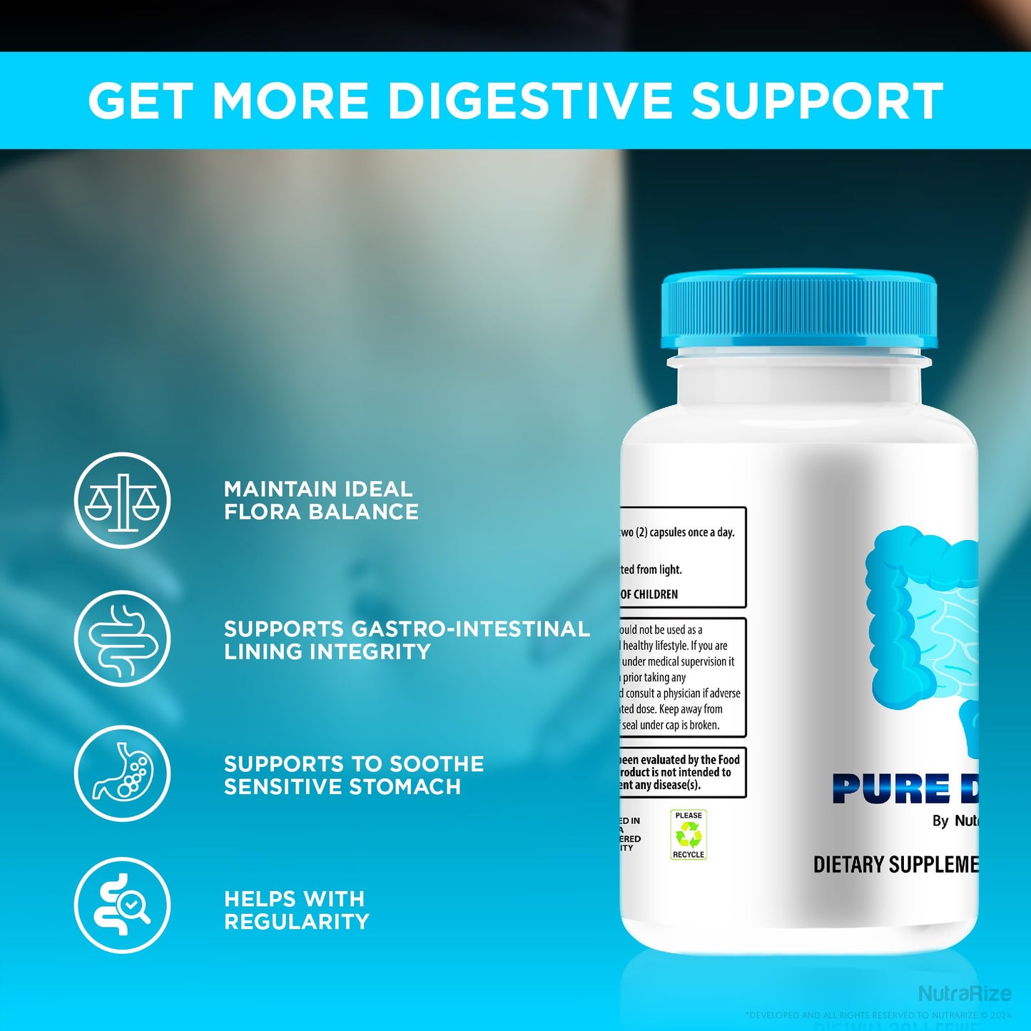 NutraRize Pure Digest Capsule, 60 Capsules
