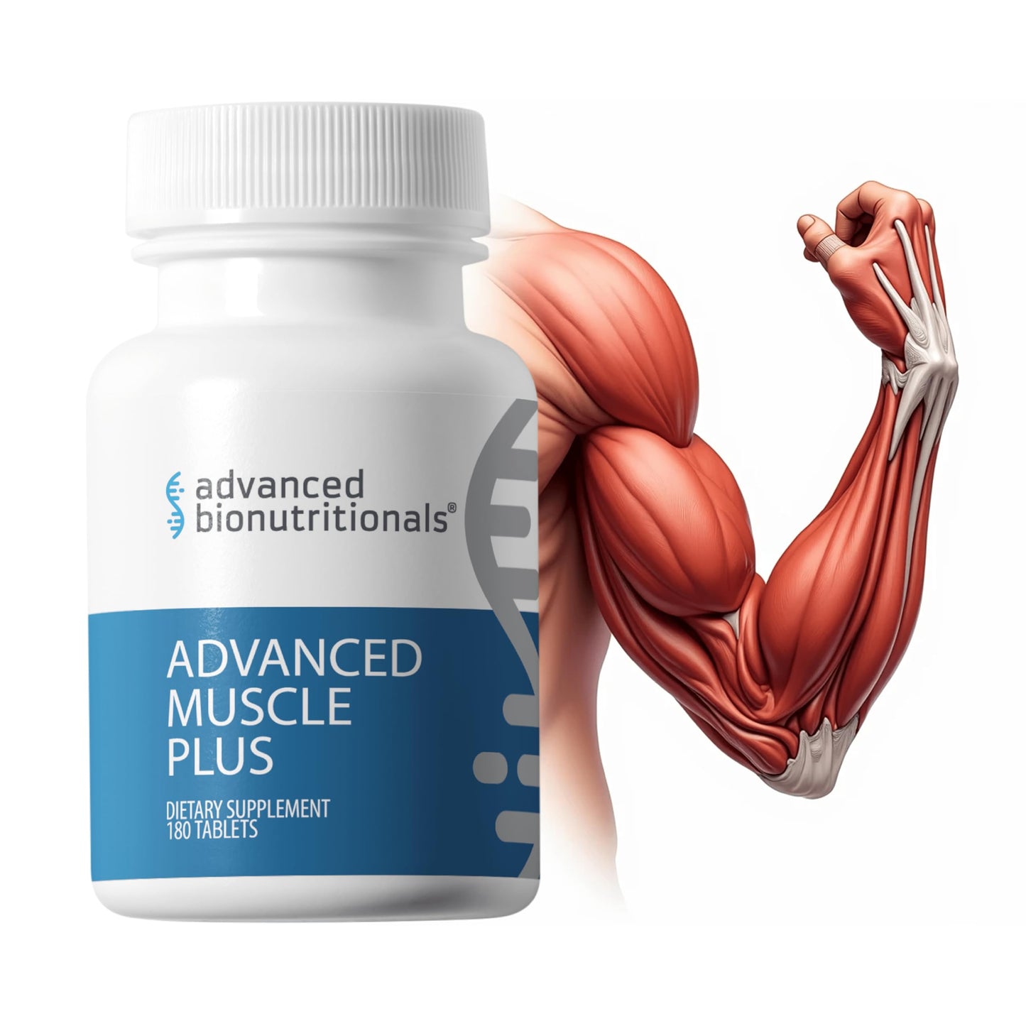 Advanced Bionutritionals Advanced Muscle Plus – Muscle Supplement with DL185™ (Dileucine) & MyHMB® 180 Tablets