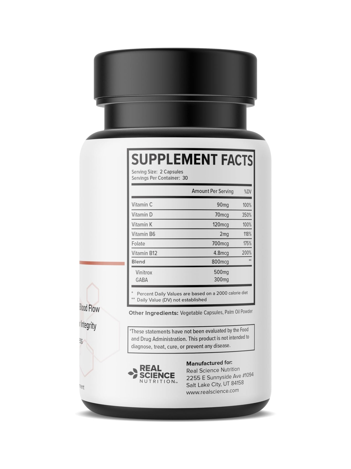 Real Science Nutrition Vari Veins 60 Capsules