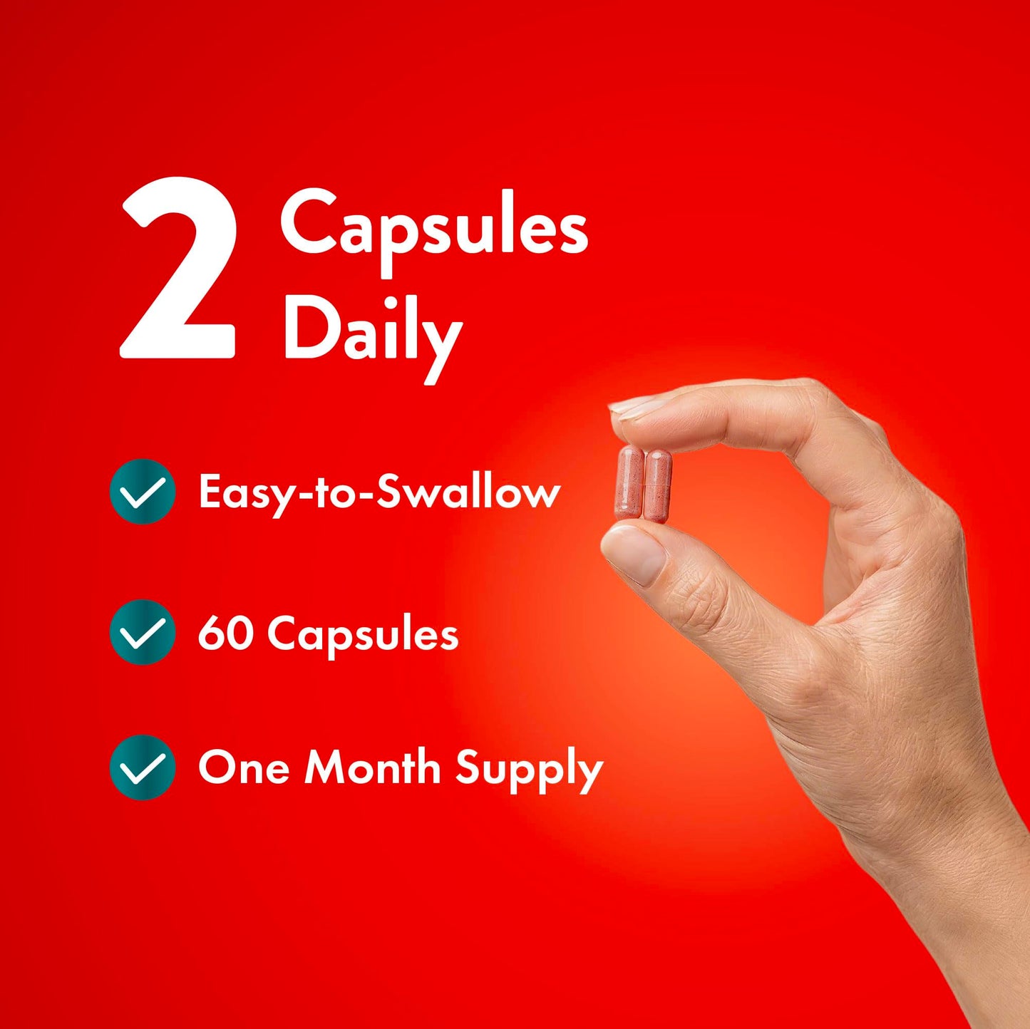 Purely Holistic Red Yeast Rice with CoQ10 Supplement Capsules 120 Count