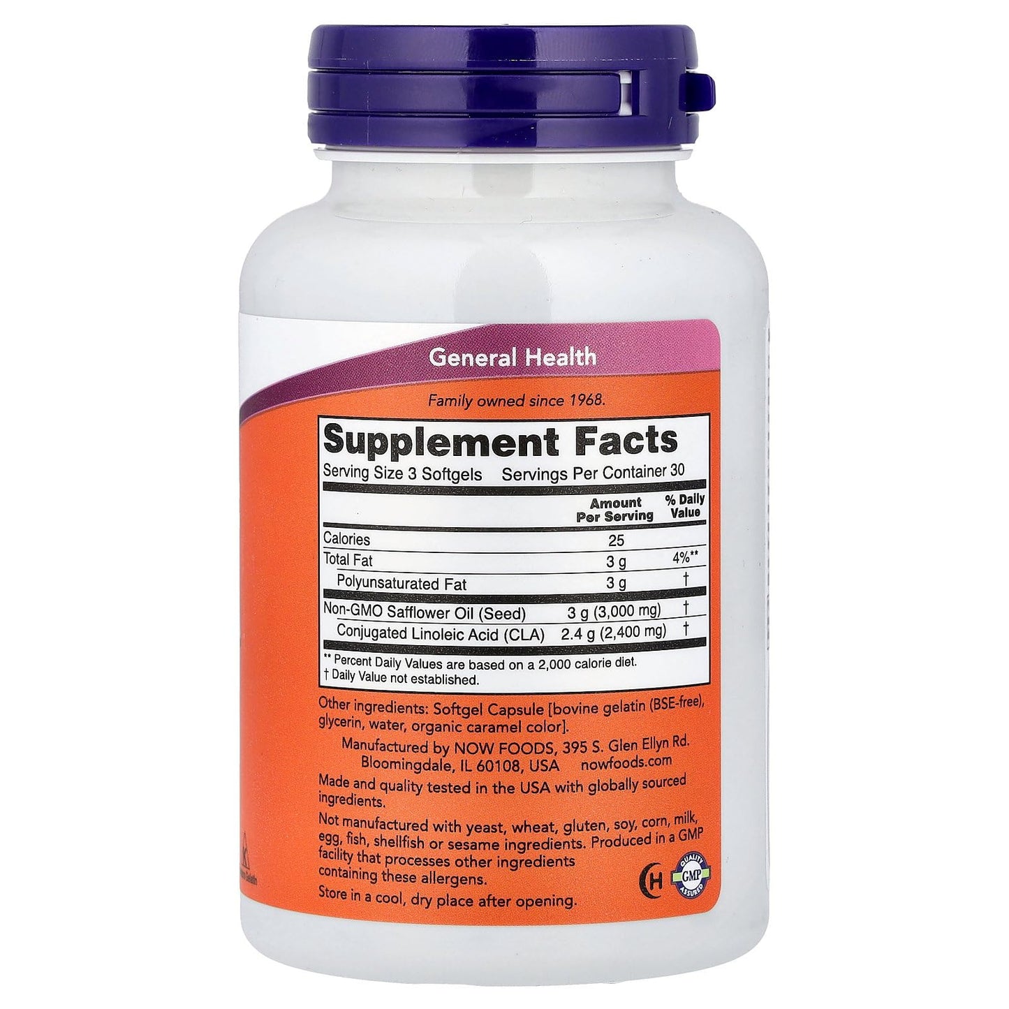 NOW Foods CLA Softgels 90 Count