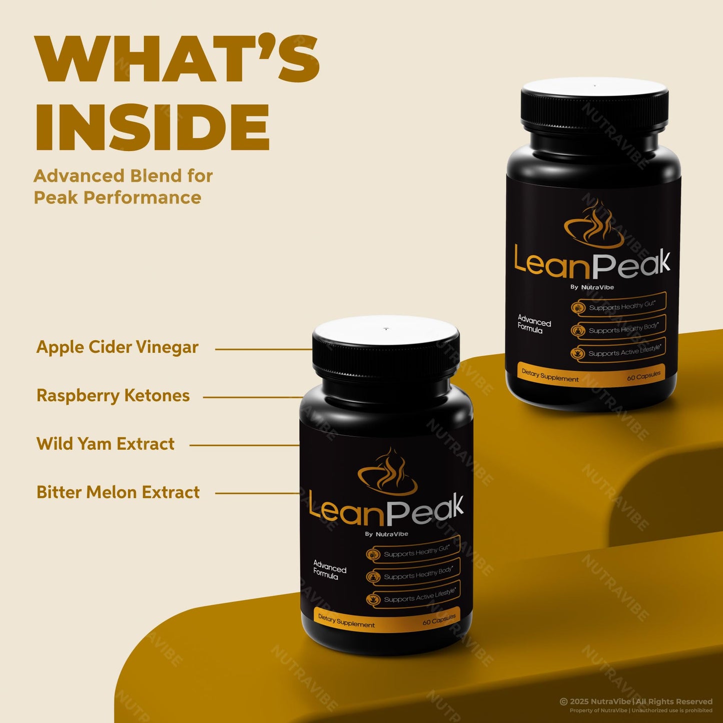 NutraVibe LeanPeak Capsules, 60 Capsules