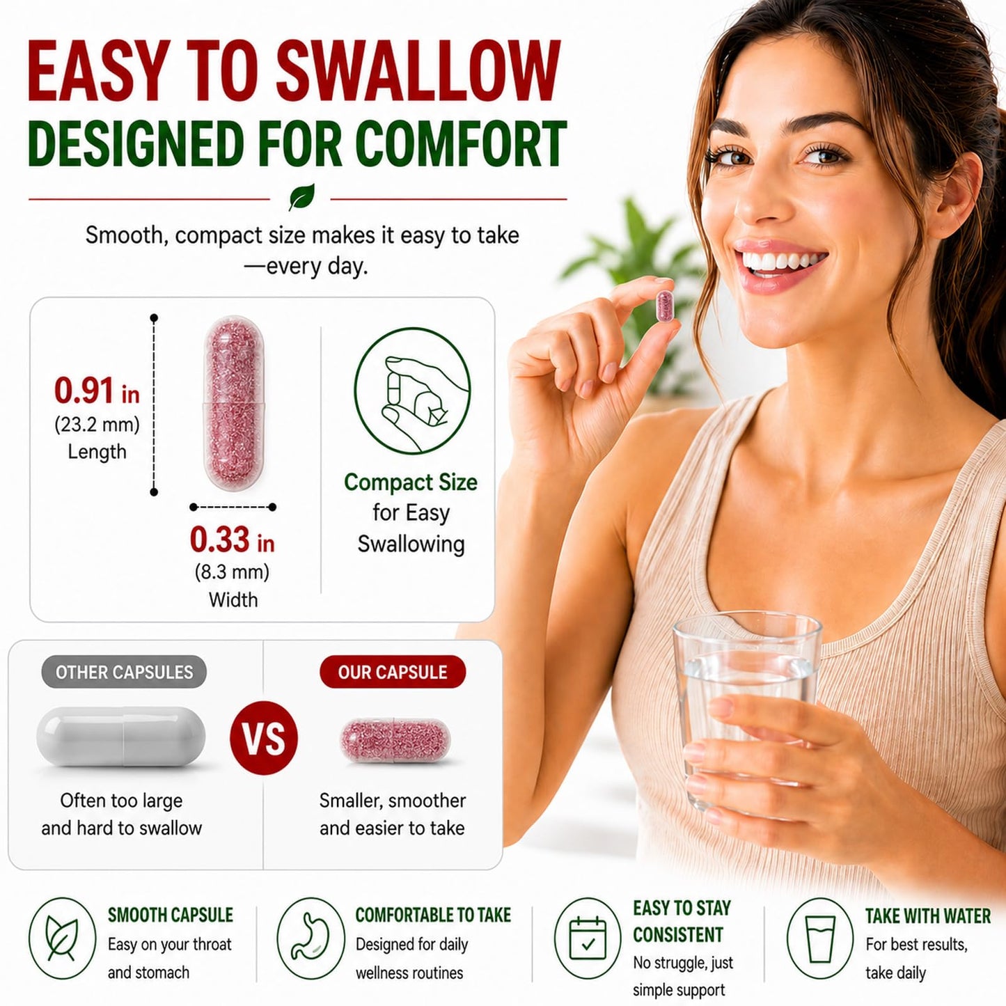 OVEXLIO Beet Root Capsules, 3-in-1 Beet Root Supplements, 120 Capsules