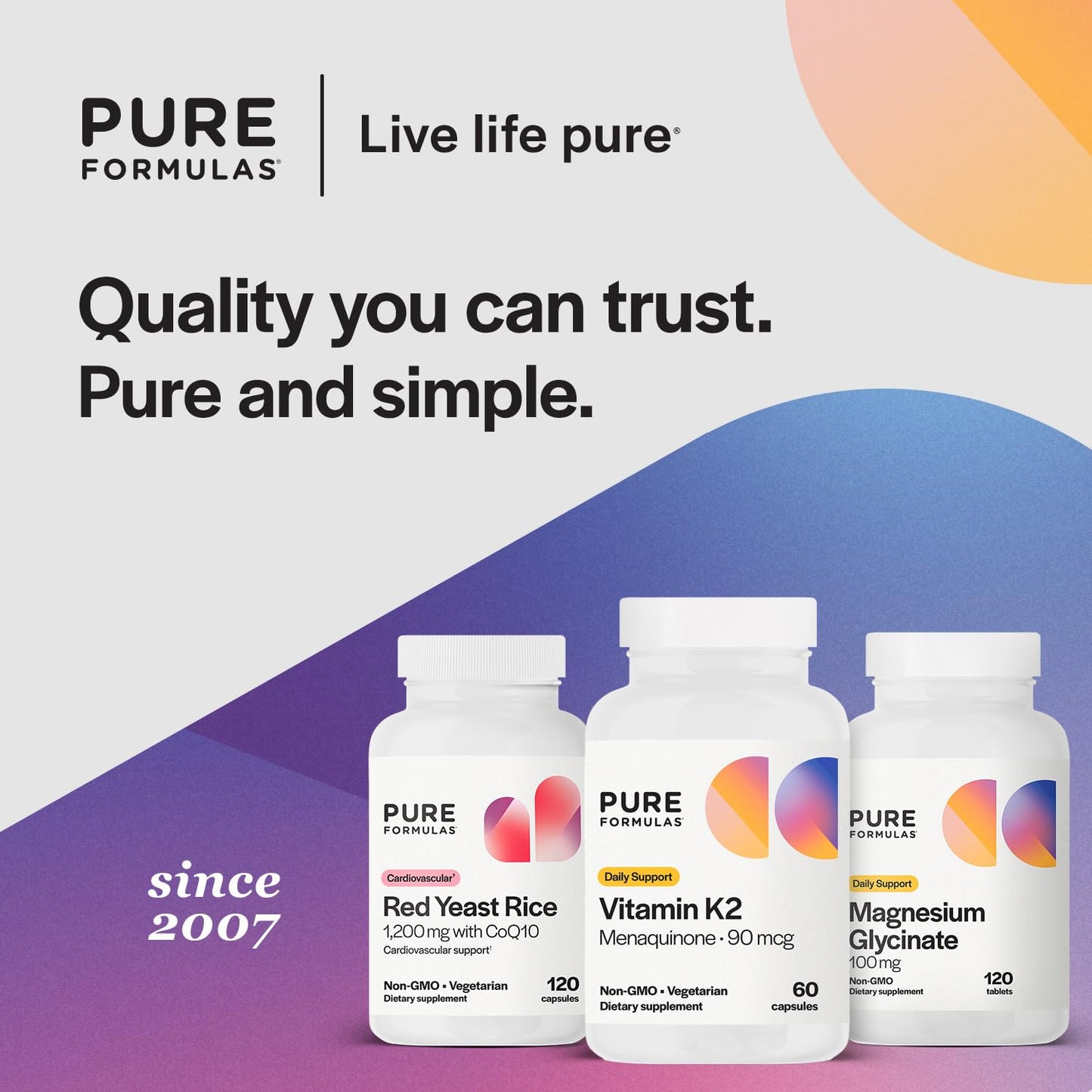 PureFormulas Vitamin K2 MK7 (Menaquinone-7) High Potency 90mcg, 60 Capsules