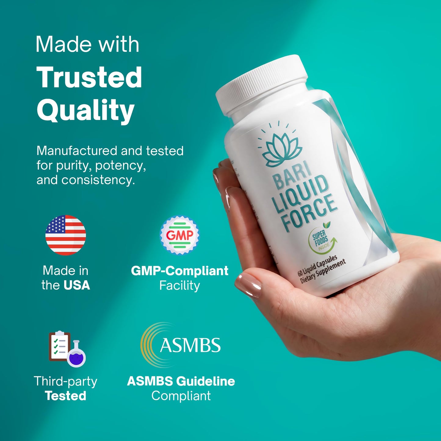 Universal Body Labs Bariatric Multivitamin with Iron Softgels, 60 Count