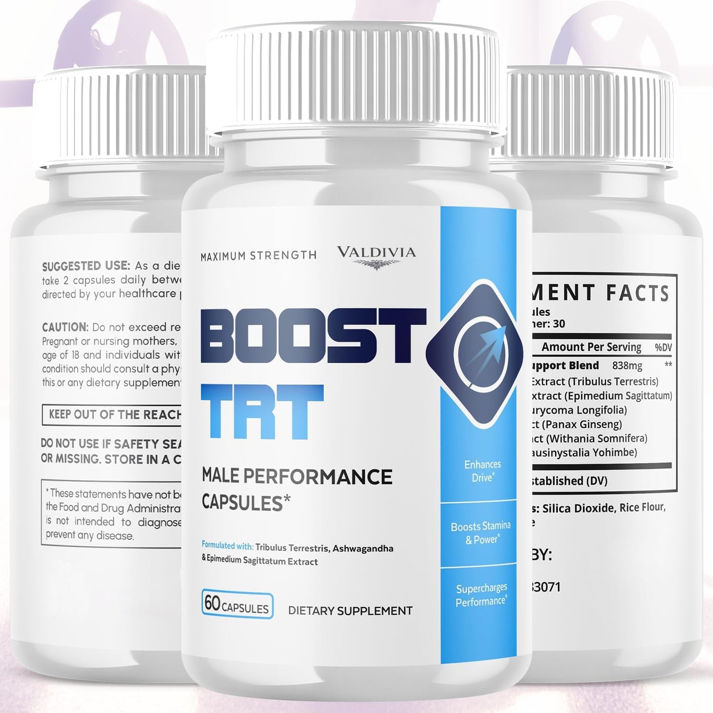 Valdivia BoostTRT Maximum Strength 60 Capsules
