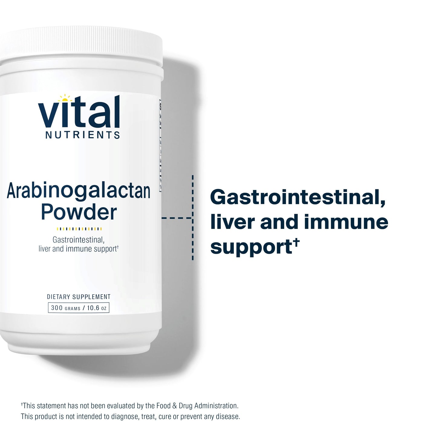 Vital Nutrients Arabinogalactan Powder 10.6 Ounce