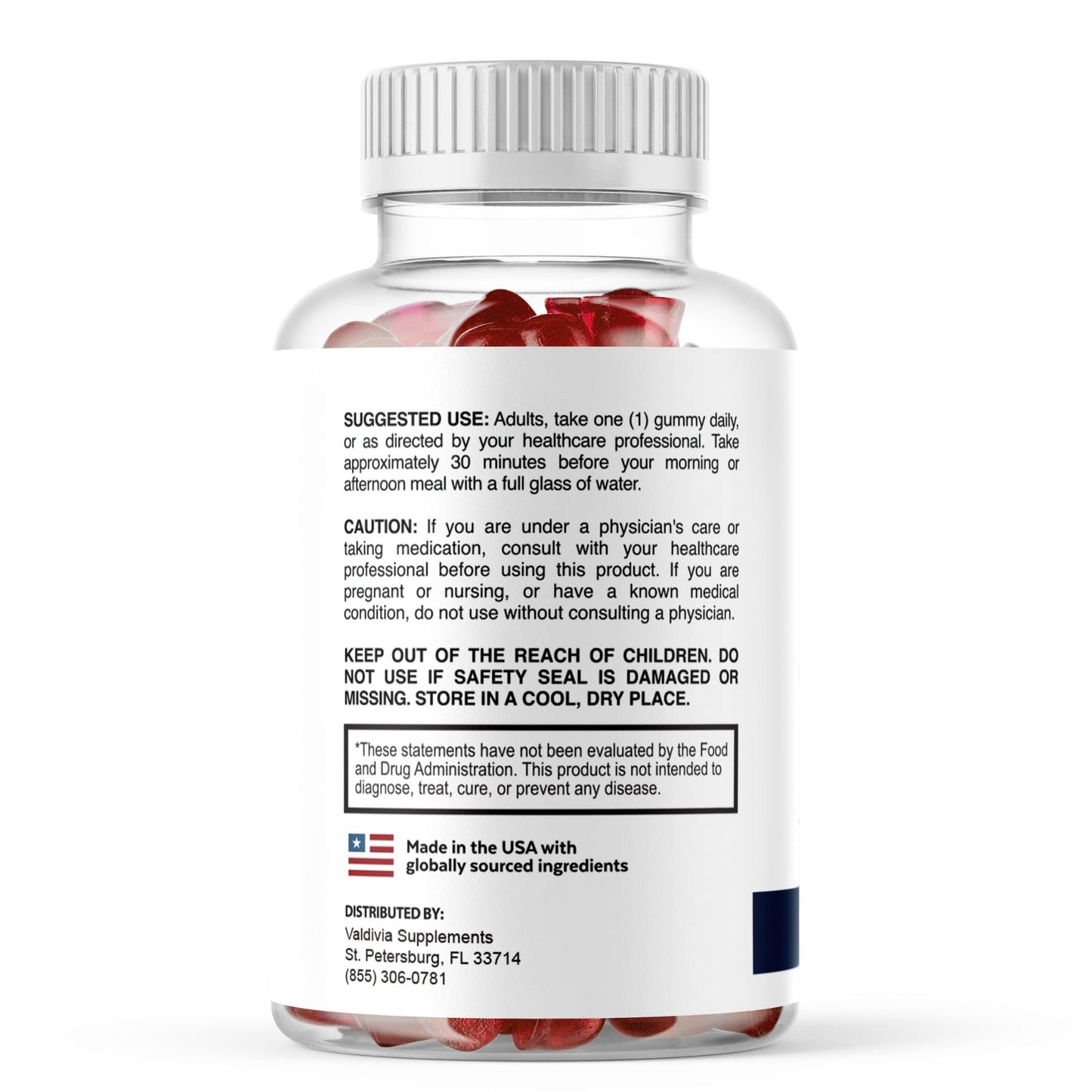 Valdivia UltraPeak XL Gummies 30 Count