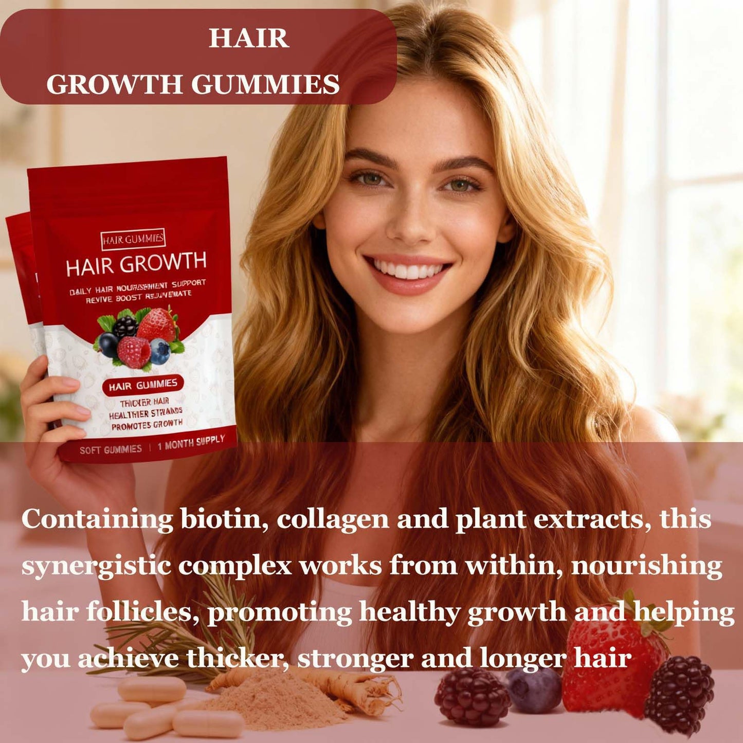 RCSCBC Lumin Hair Growth Gummies 2 Count