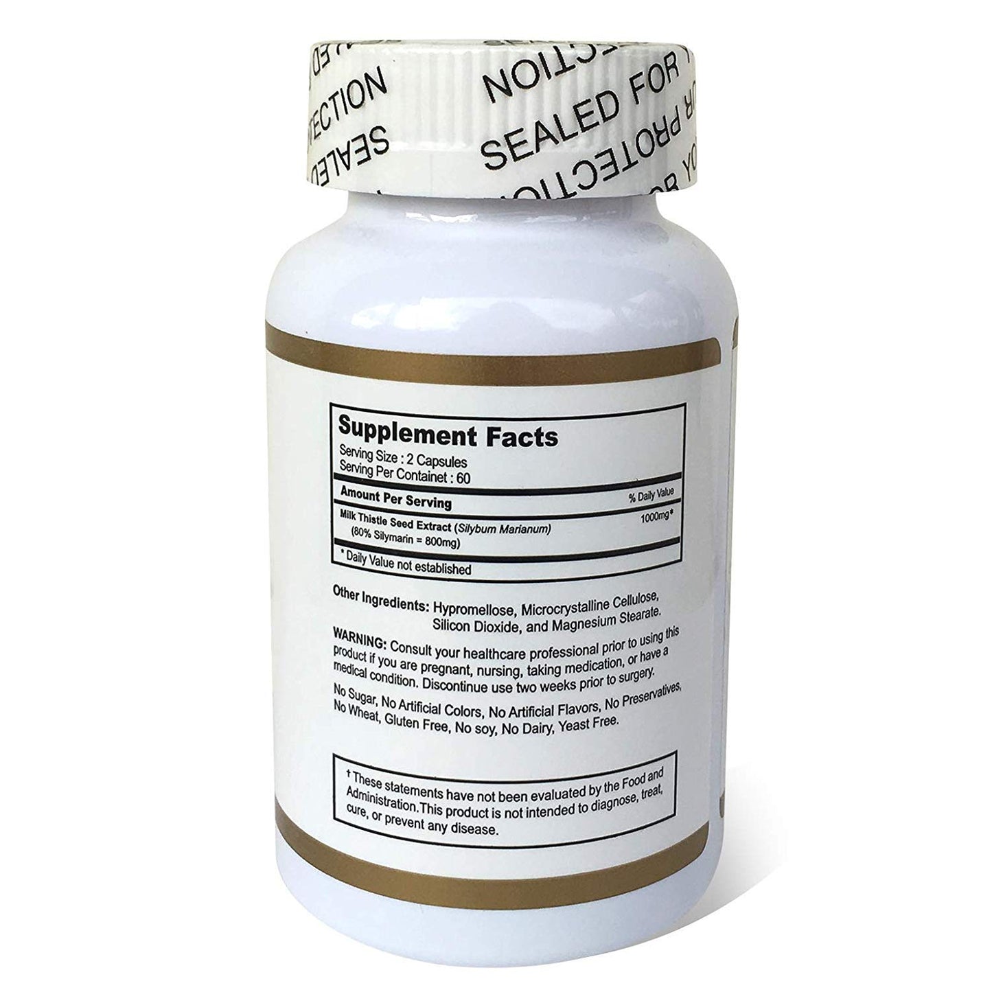 Amazing Natural Milk Thistle 1000 mg Capsule 120