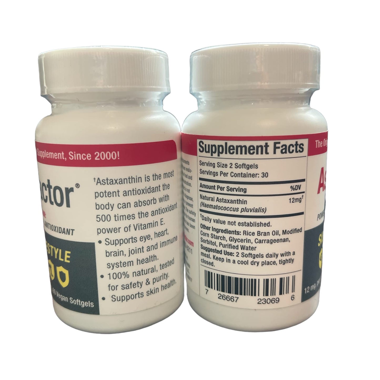 AstaFactor Astaxanthin Supplement Softgels 60
