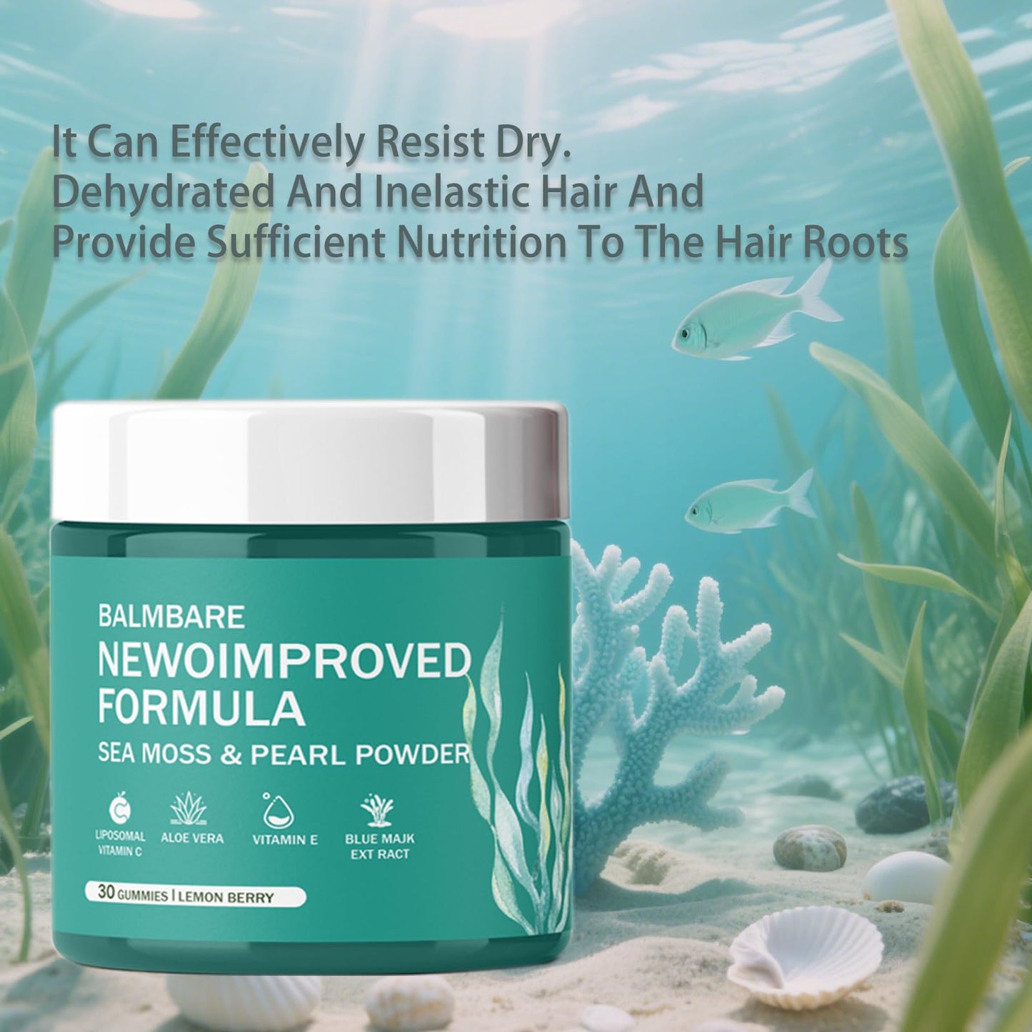 GAOMAOKING Balmbare Revive Hair Gummies, 1 Count