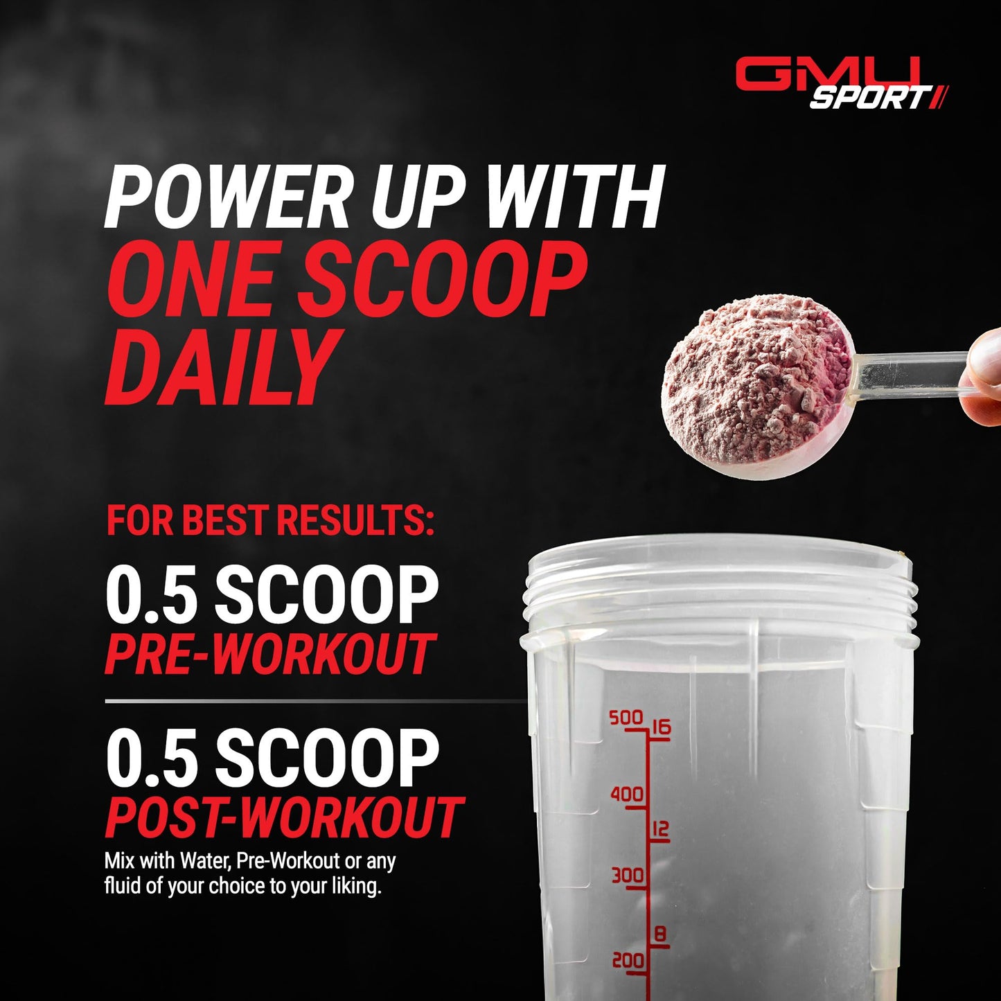 GMU SPORT Creatine HMB Powder 1.03 Pound