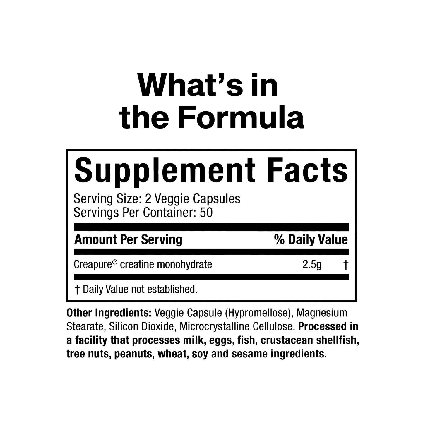 MuscleTech Platinum Creatine Monohydrate Capsules 100 Count