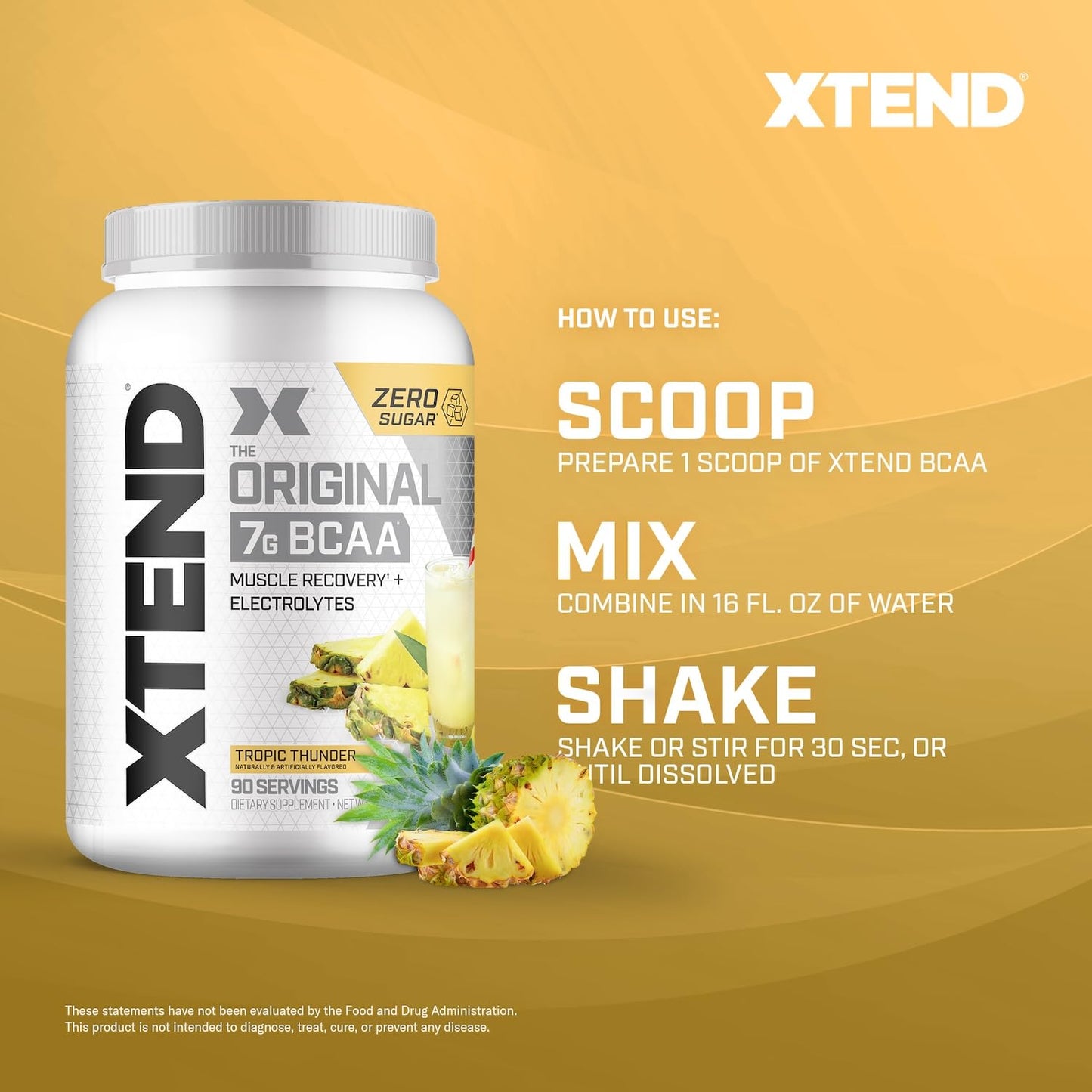 Xtend Original BCAA Powder Tropic Thunder 90 Servings