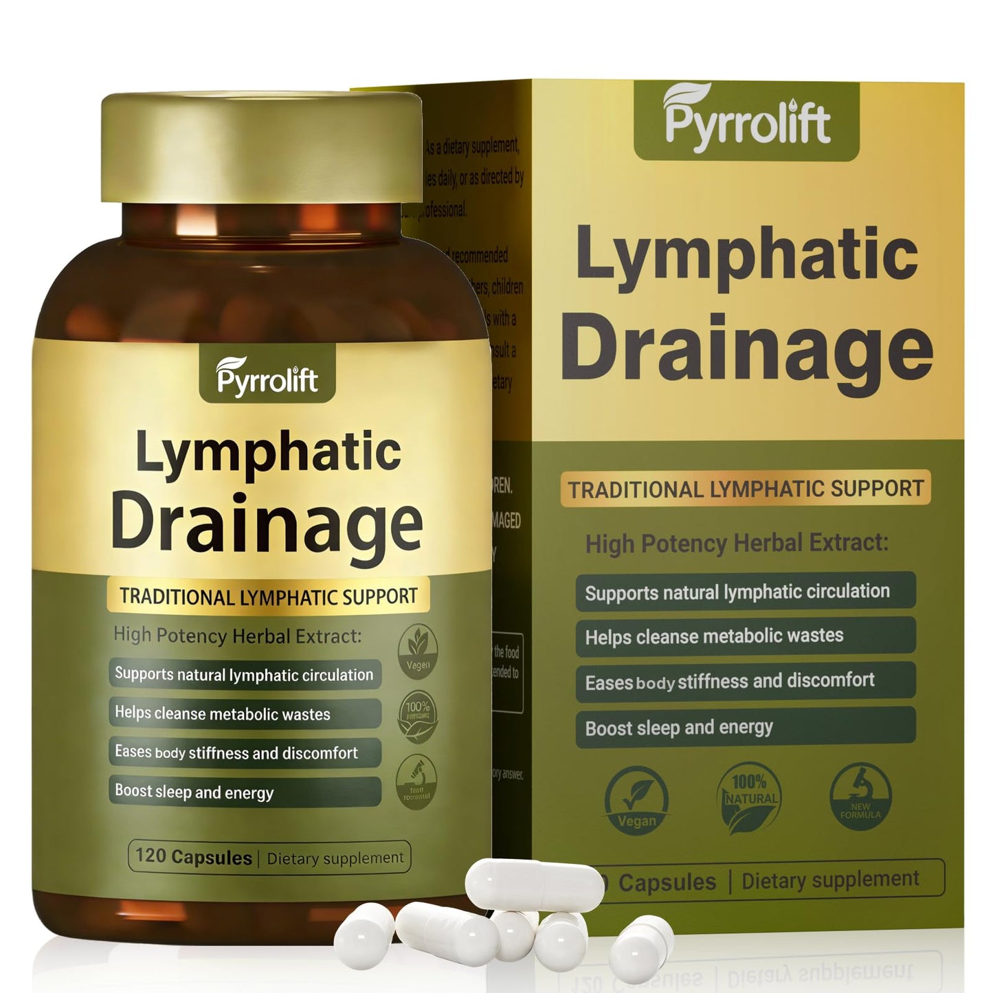 Pyrrolift Lymphatic Drainage Capsule 120 Capsules