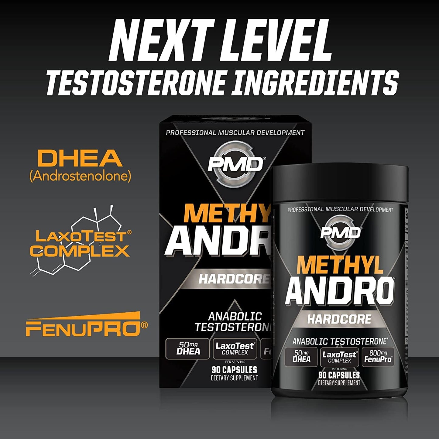 PMD Methyl Andro Hardcore Capsule 90 Count
