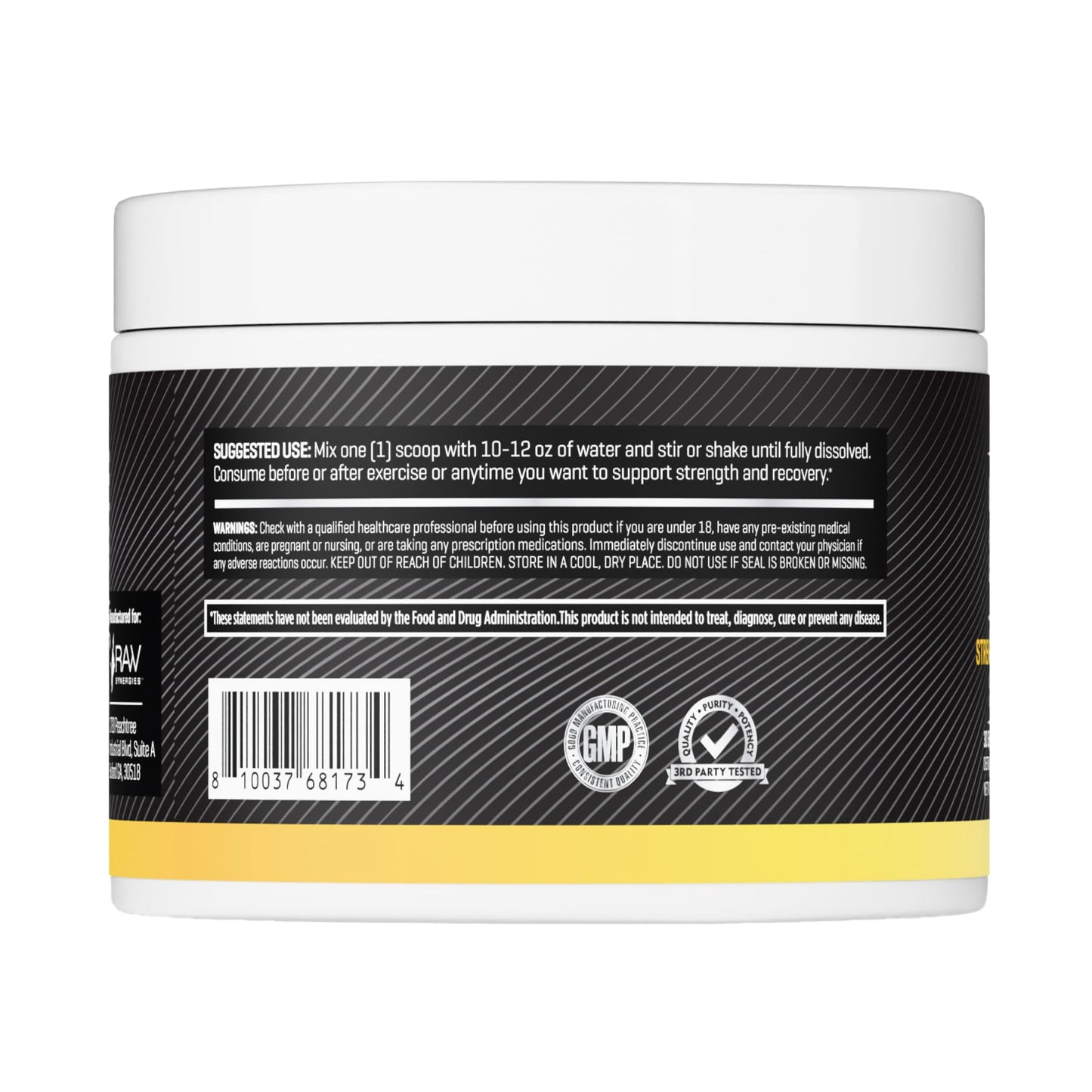 RAW Synergies Creatine Whipped Pineapple Capsules 30 Count
