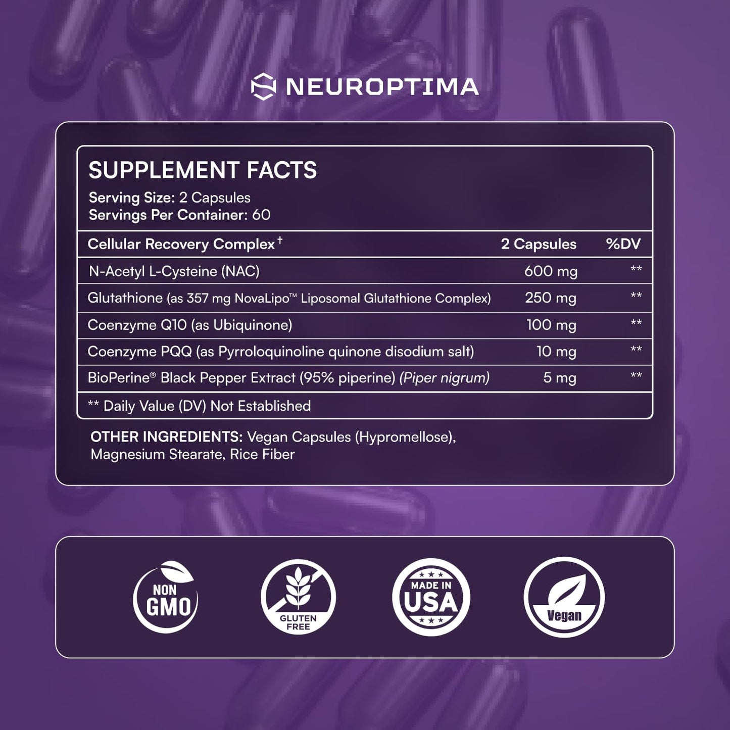 NEUROPTIMA Restore - Cellular Recovery Complex Capsule 120 Count