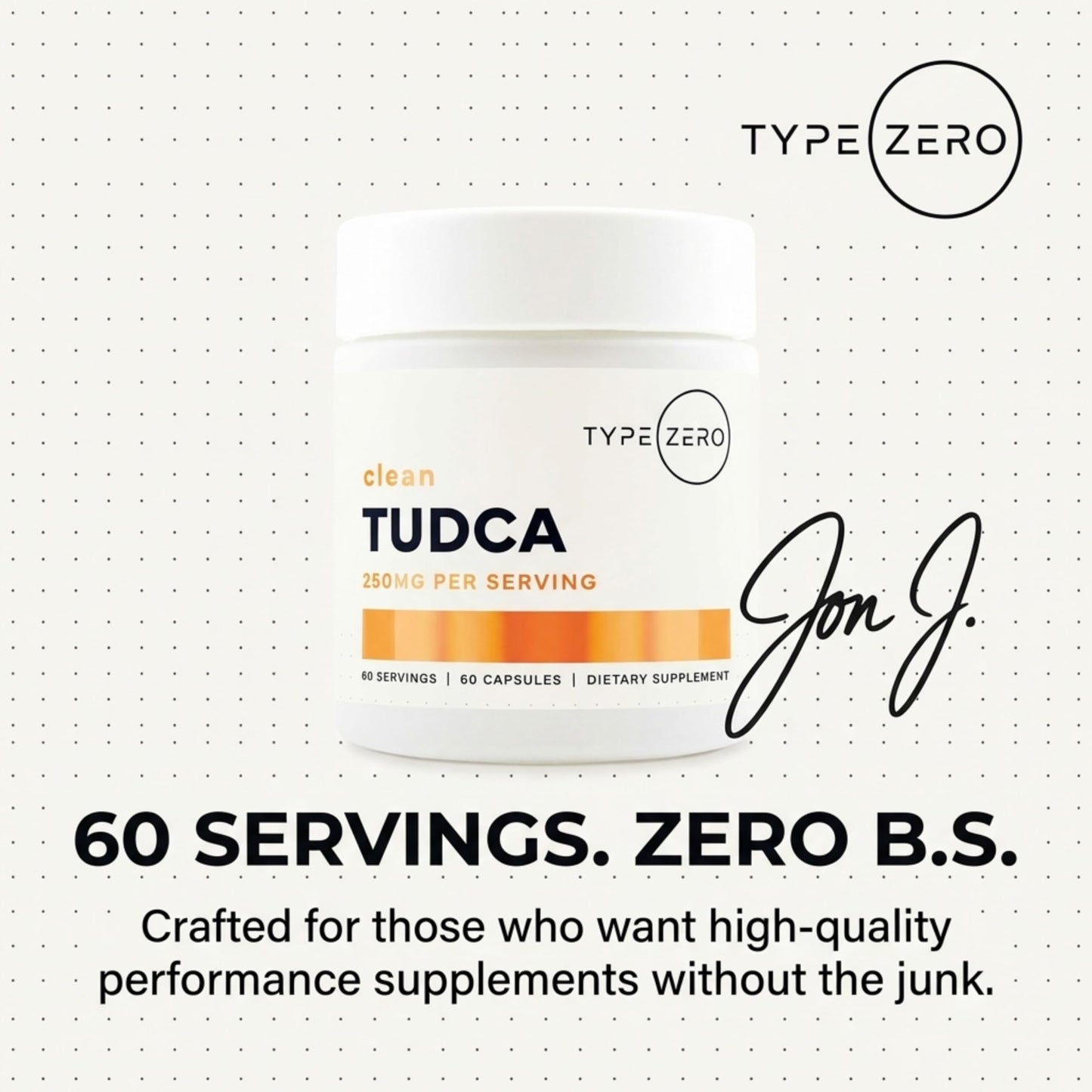 Type Zero Clean TUDCA 250mg Capsules, 60 Count