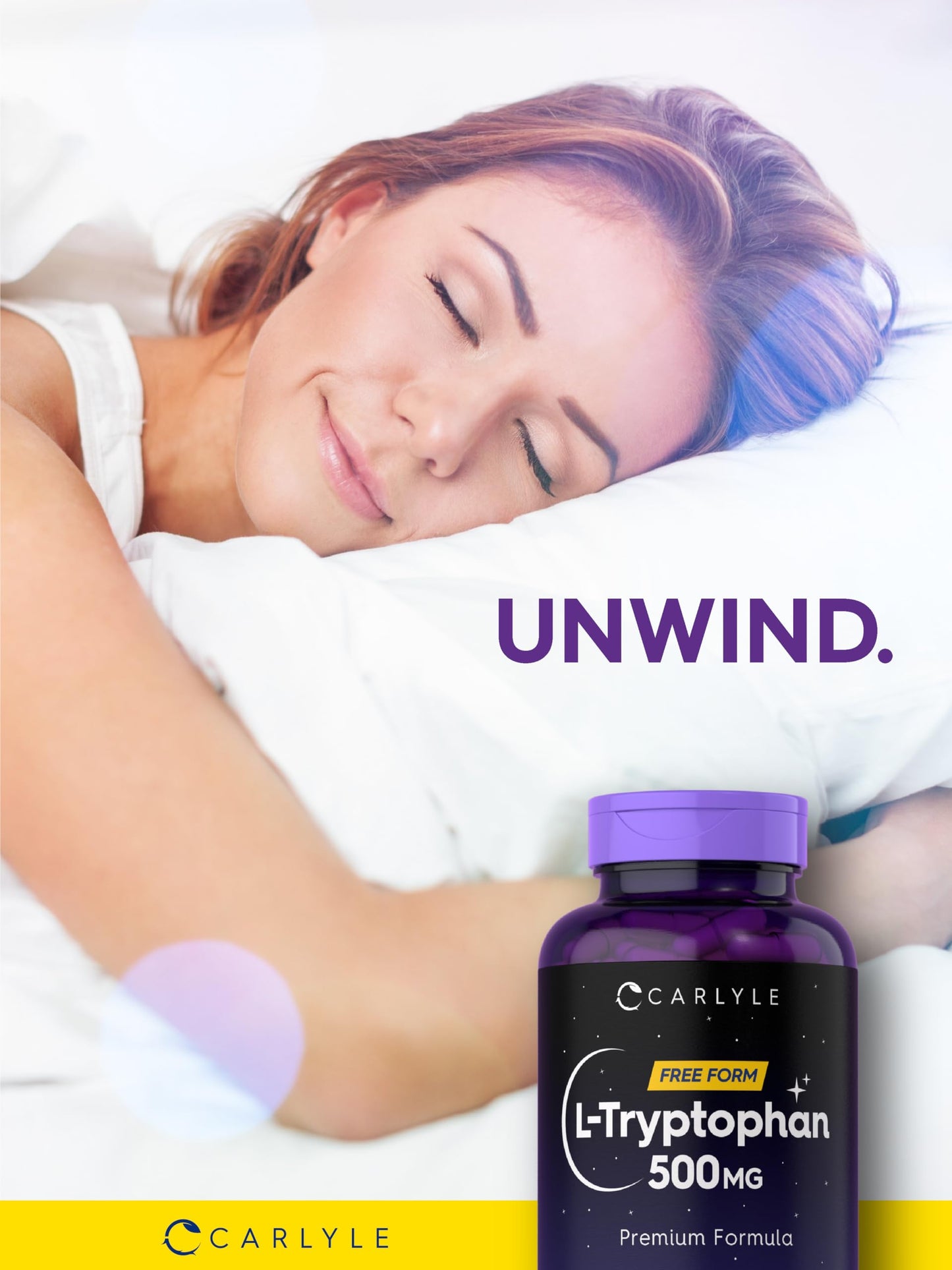 Carlyle L-Tryptophan 500mg Capsule 120 Count