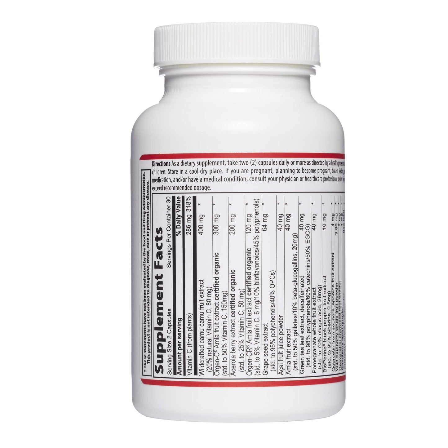 Vibrant Health Super Natural C 120 Mg/1600 Orac Capsules, 60 Count