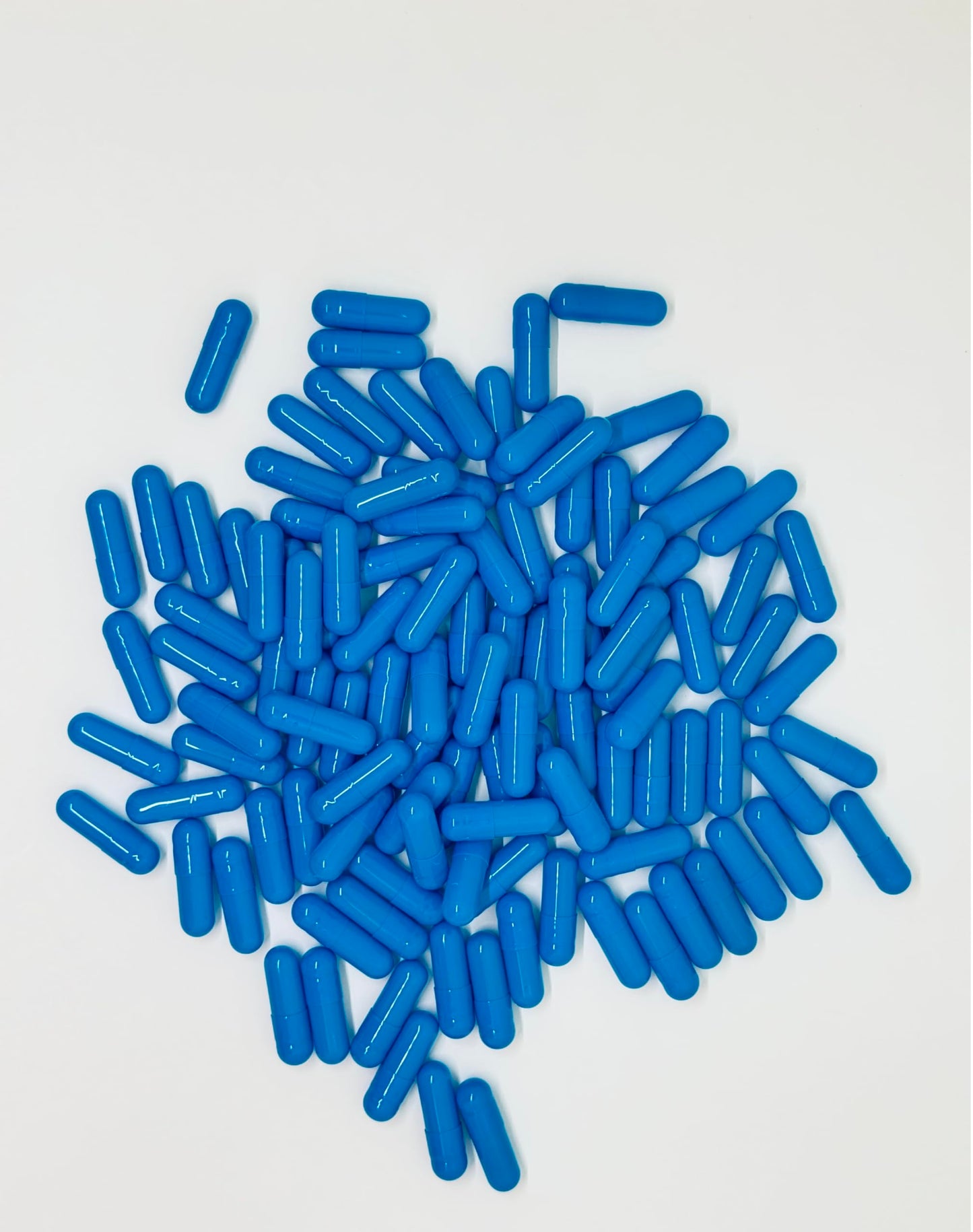 Health Bloom Inc. Empty Gelatin Capsules Size 0 Caribbean Blue Capsules 1000