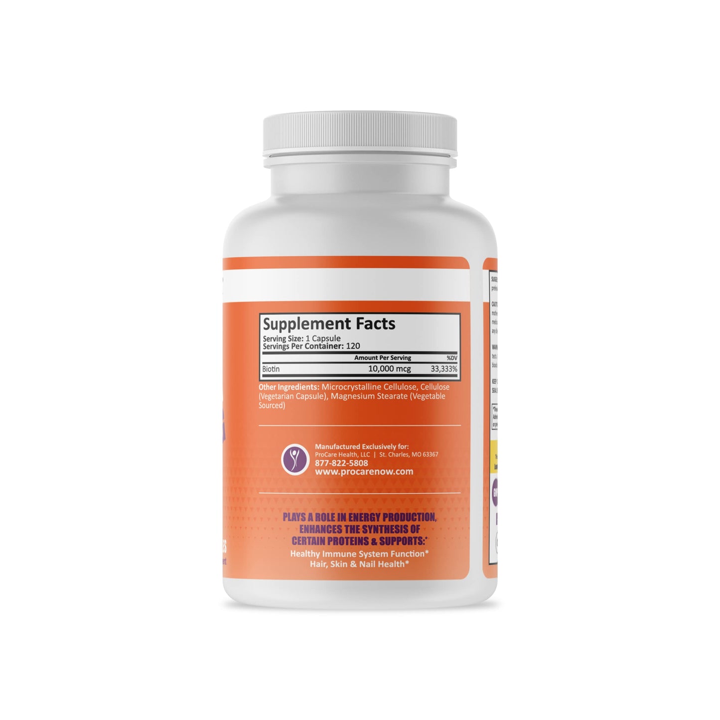 ProCare Health Biotin 10,000mcg Capsule 120 Count