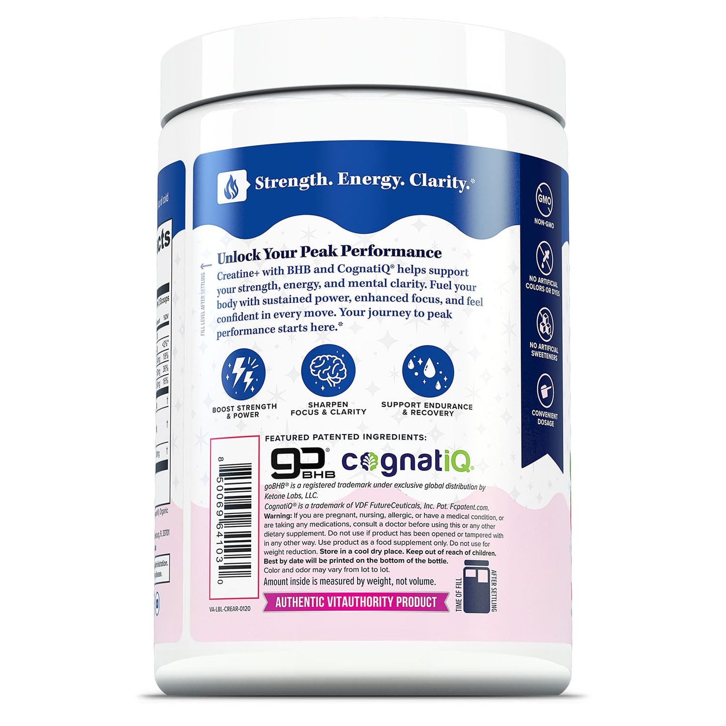 Vitauthority Creatine Monohydrate Powder, 13.9 Ounce