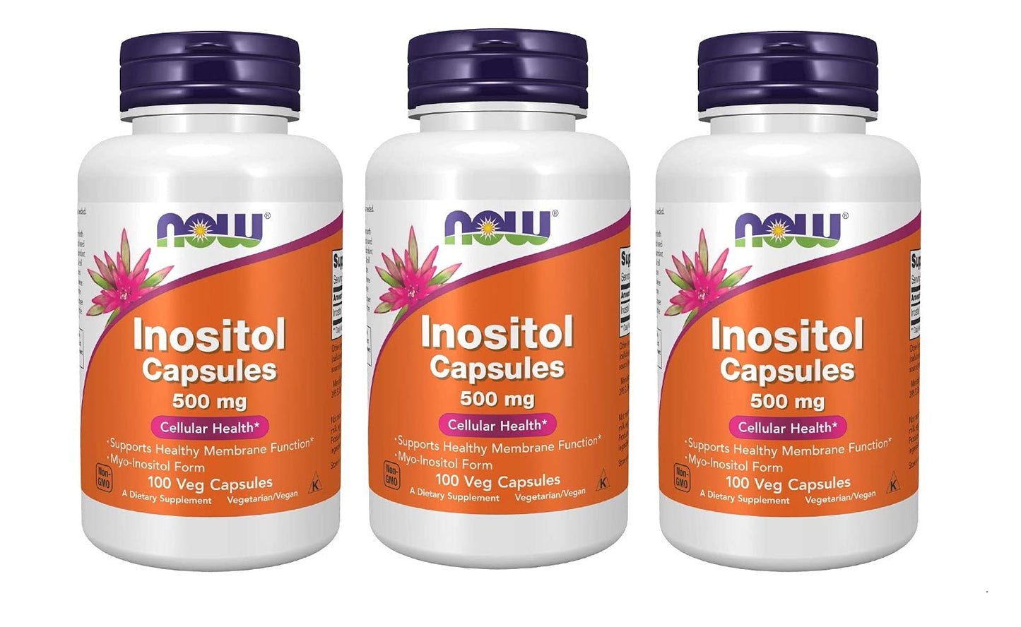 NOW Foods Inositol 500mg Capsule, 300 Capsules