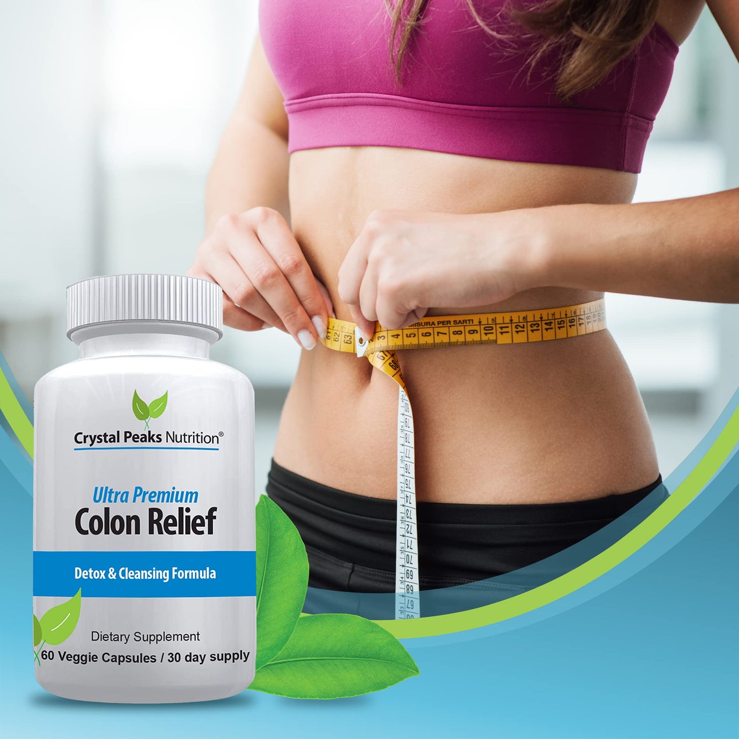 Crystal Peaks Nutrition Natural Colon Cleanser Capsules 60 Capsules