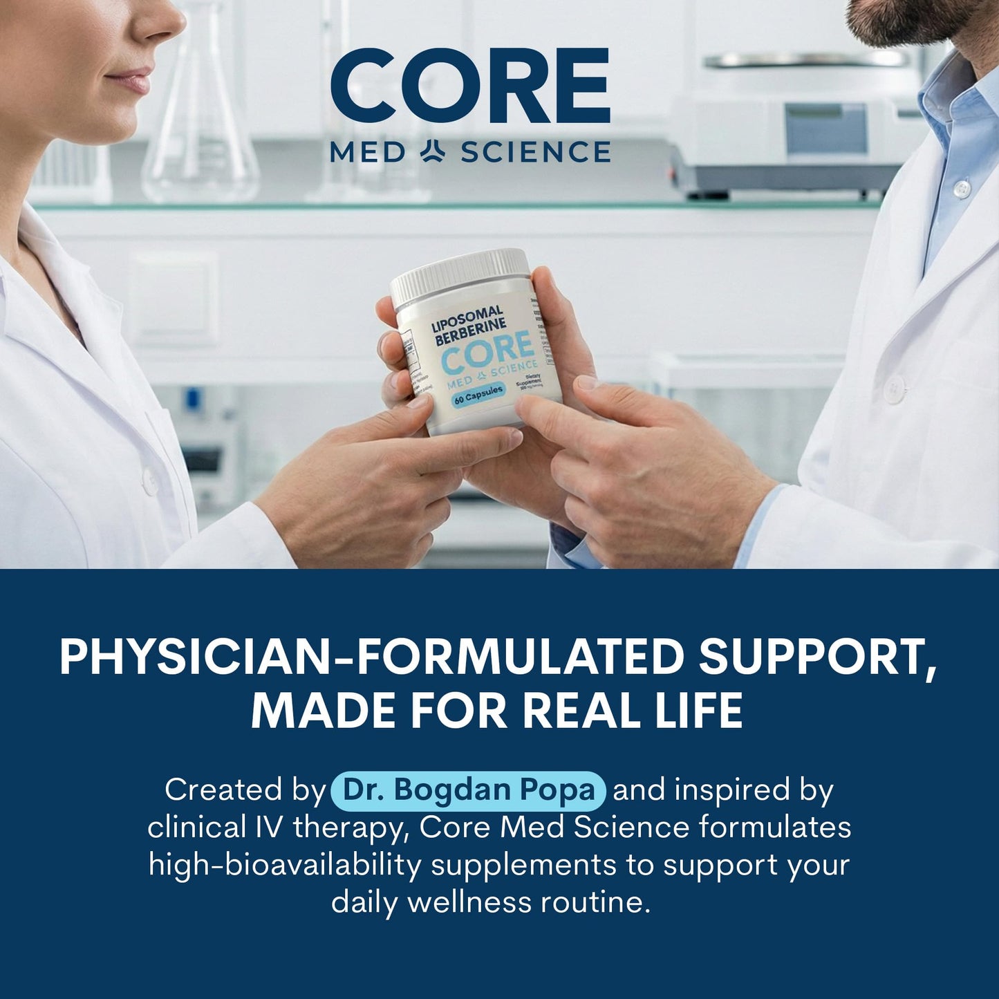 Core Med Science Liposomal Berberine Supplement 300mg Capsules, 60 Capsules