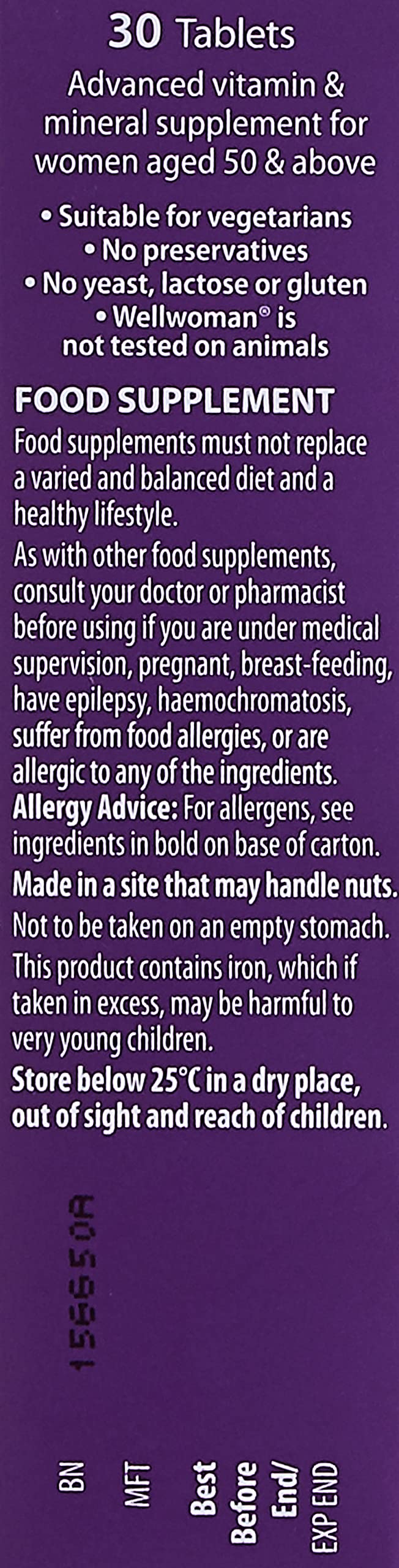Wellwoman Vitabiotics 50+ Tablet, 30 Tablets