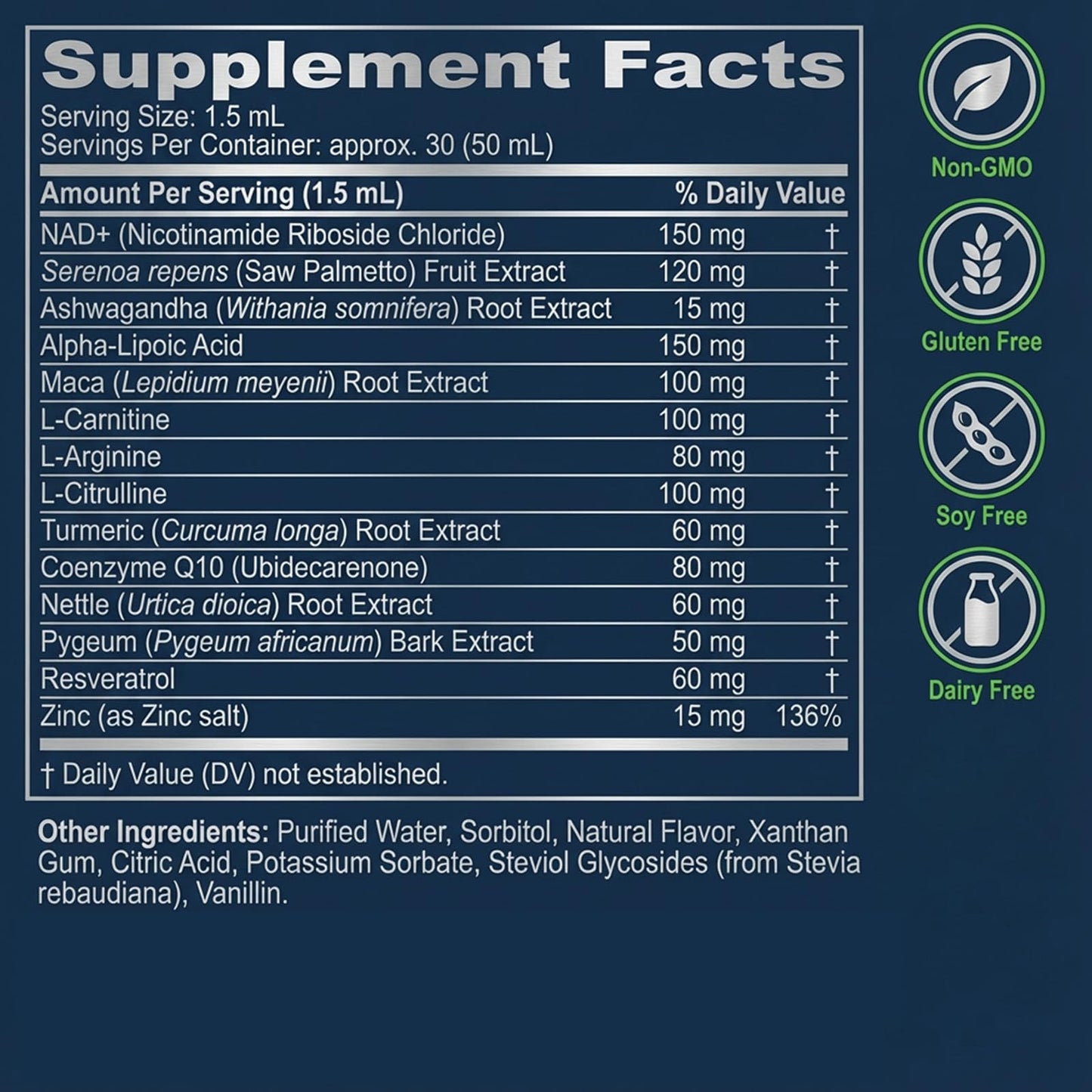 ROAN NAD+ NAD+ Men's Complex Plus Gummy, 1 Count