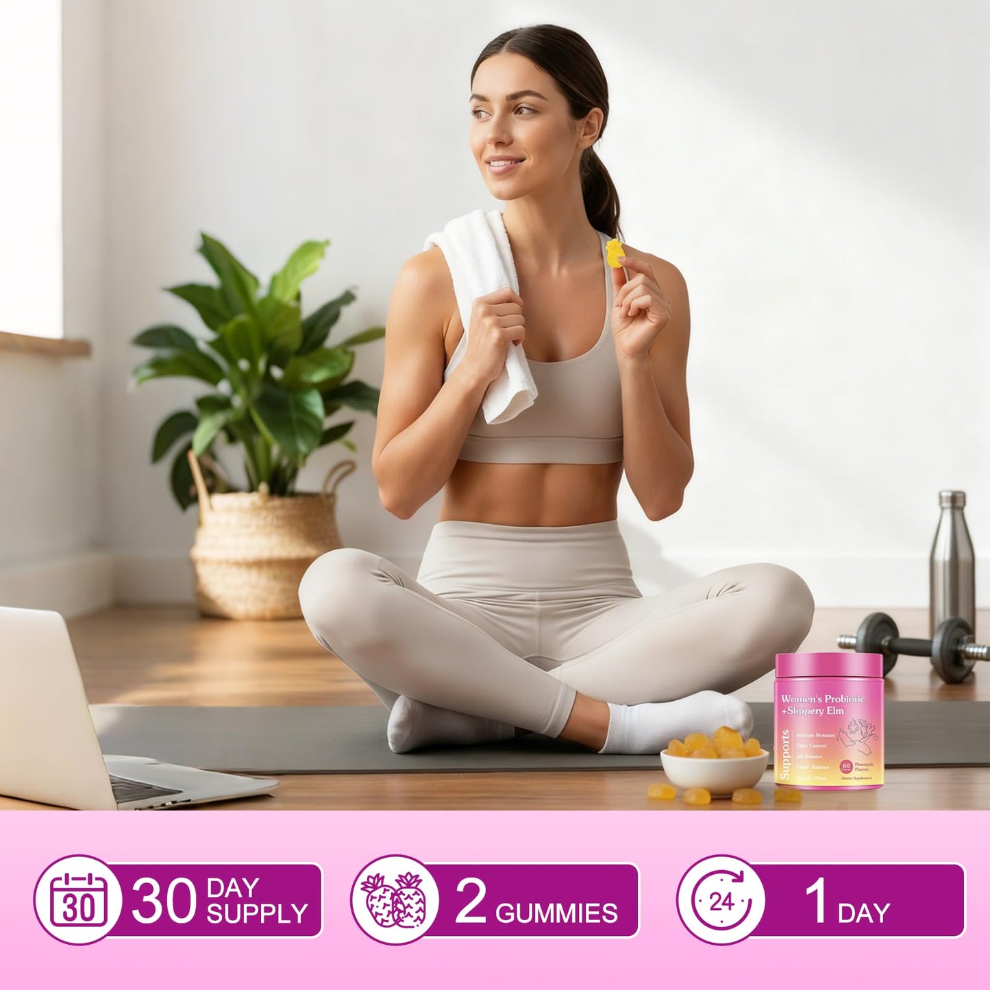 Dmtdnid Her Juicy Feminine Probiotics for Women 60 Gummies