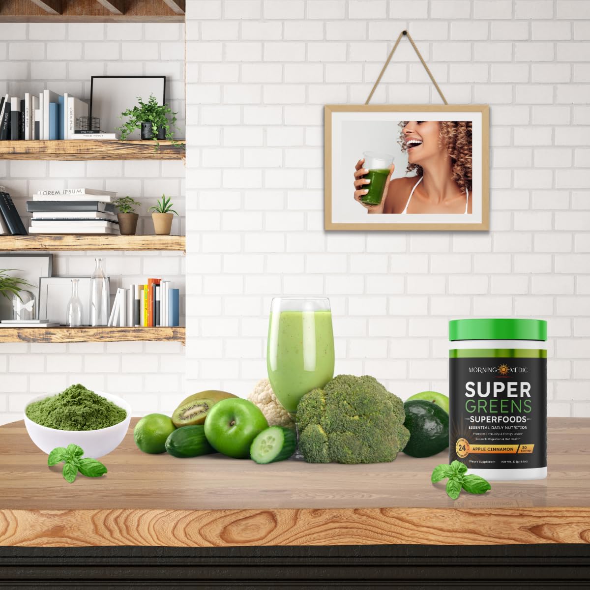 Morning Medic Super Greens Powder, 9.6 oz