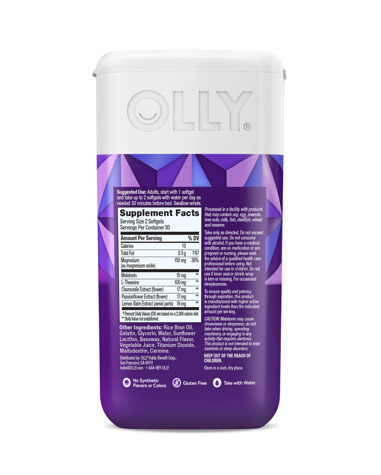 OLLY Ultra Strength Sleep Softgels, 120 Softgels