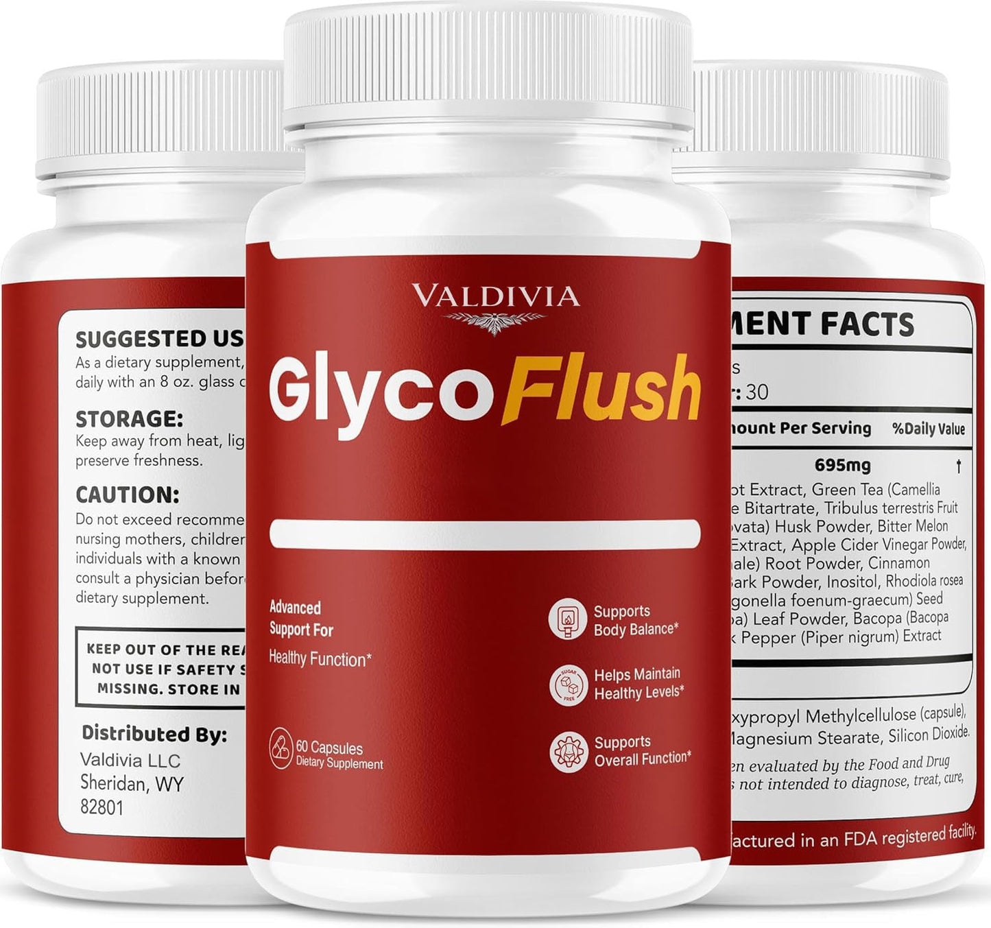Valdivia GlycoFlush Capsules 60 Count