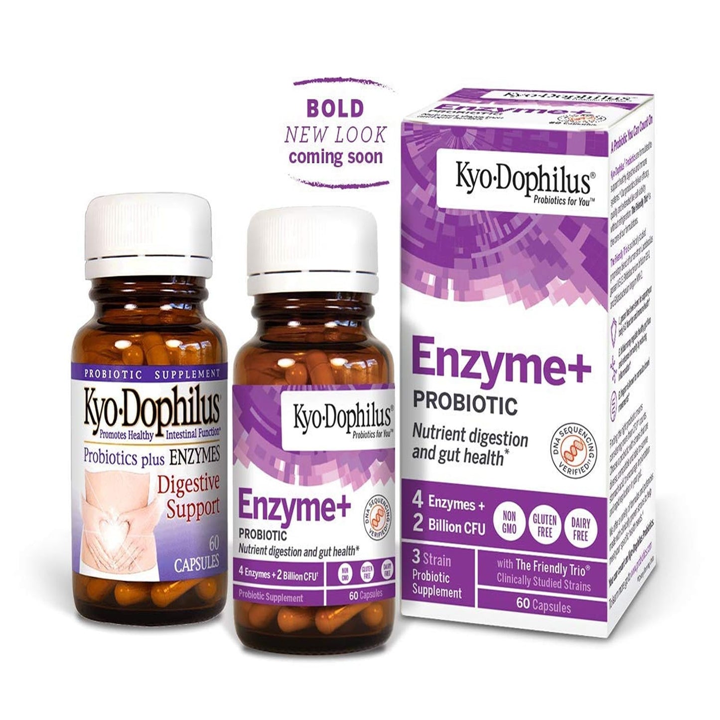 Kyolic Kyo-Dophilus Enzymes+ Probiotic, 60 Capsules