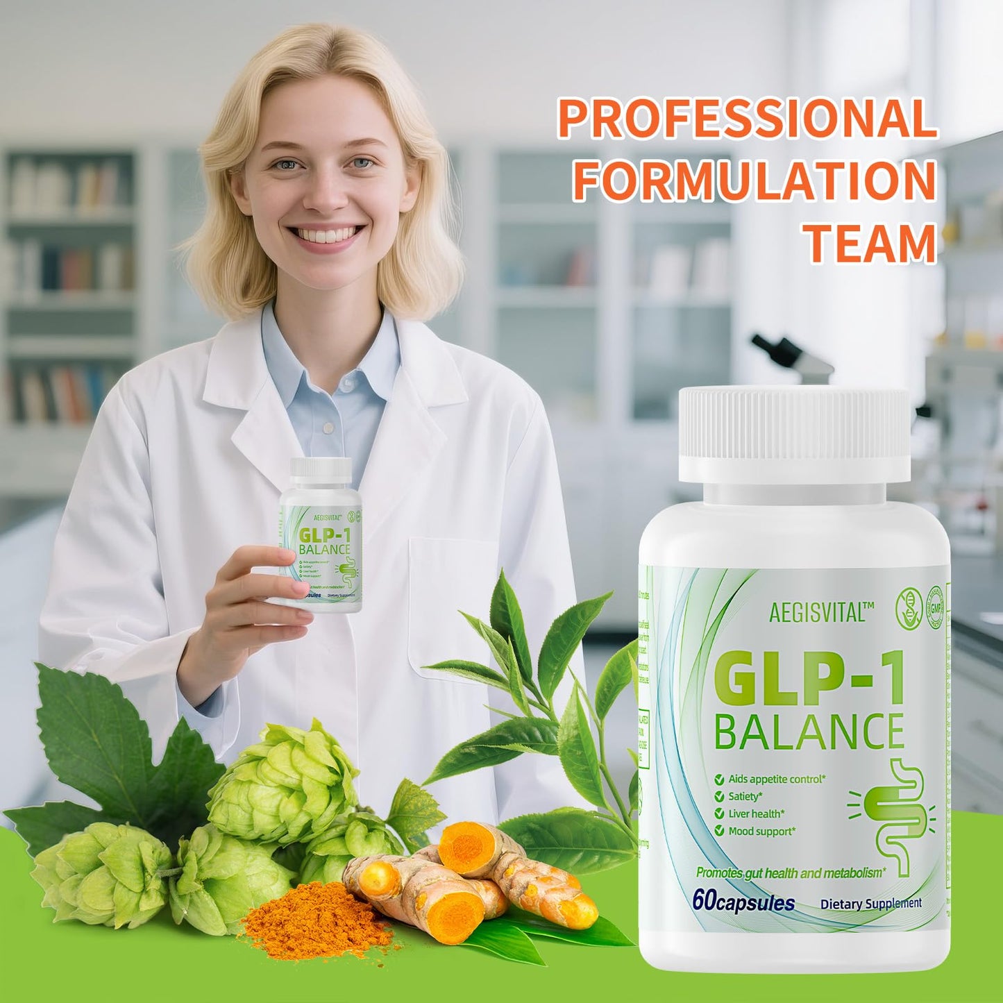 Aegisvital GLP1 Probiotic with Akkermansia Capsule 60 Count