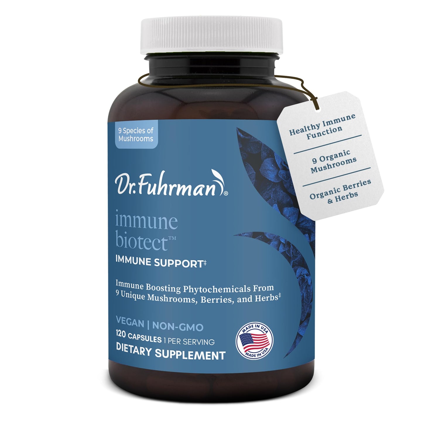 Dr. Fuhrman All Natural Immune Support Supplement 120 Capsules