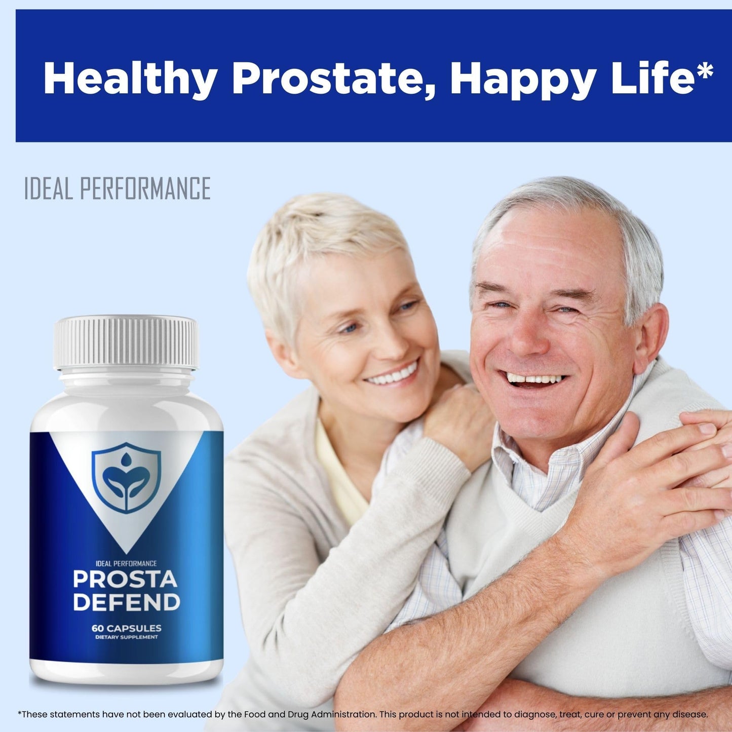 IDEAL PERFORMANCE Prosta Defend Prostate Health Supplement Capsules, 60 Count