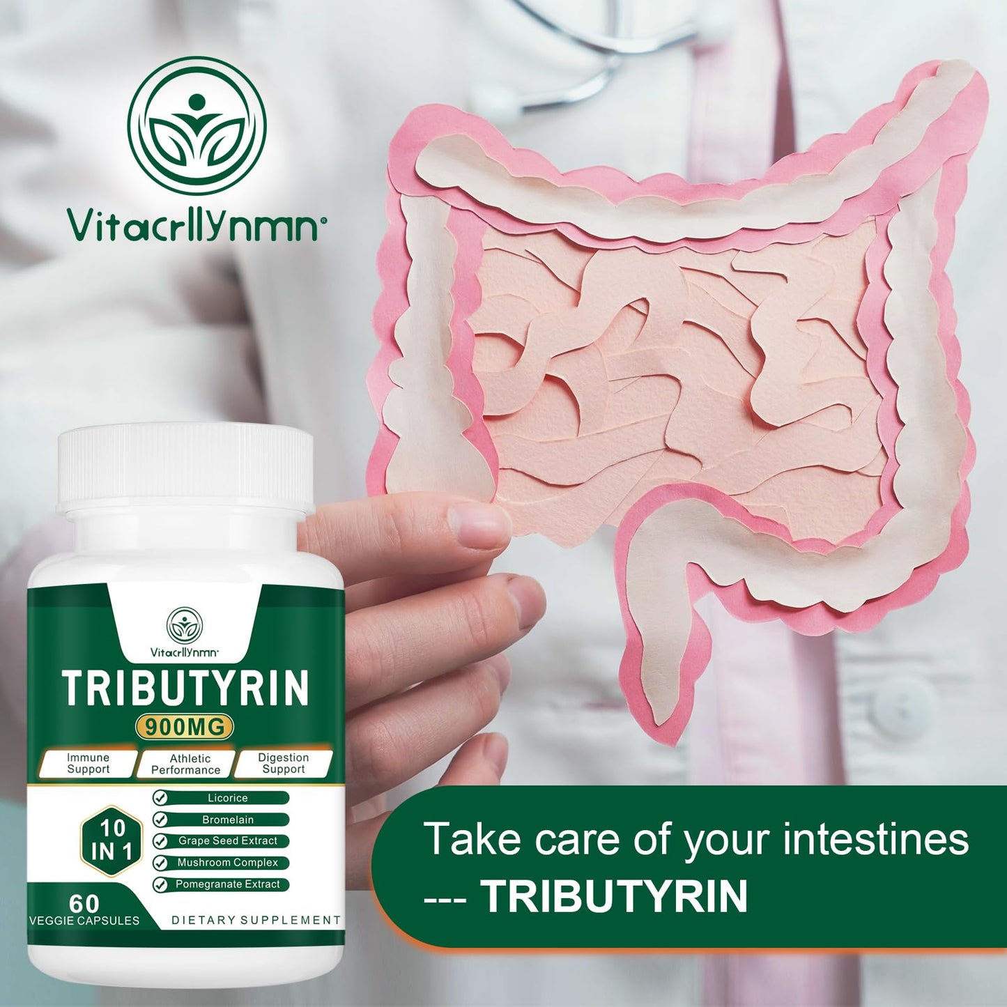 VITACRLLYNMN Tributyrin Supplement Capsule 120