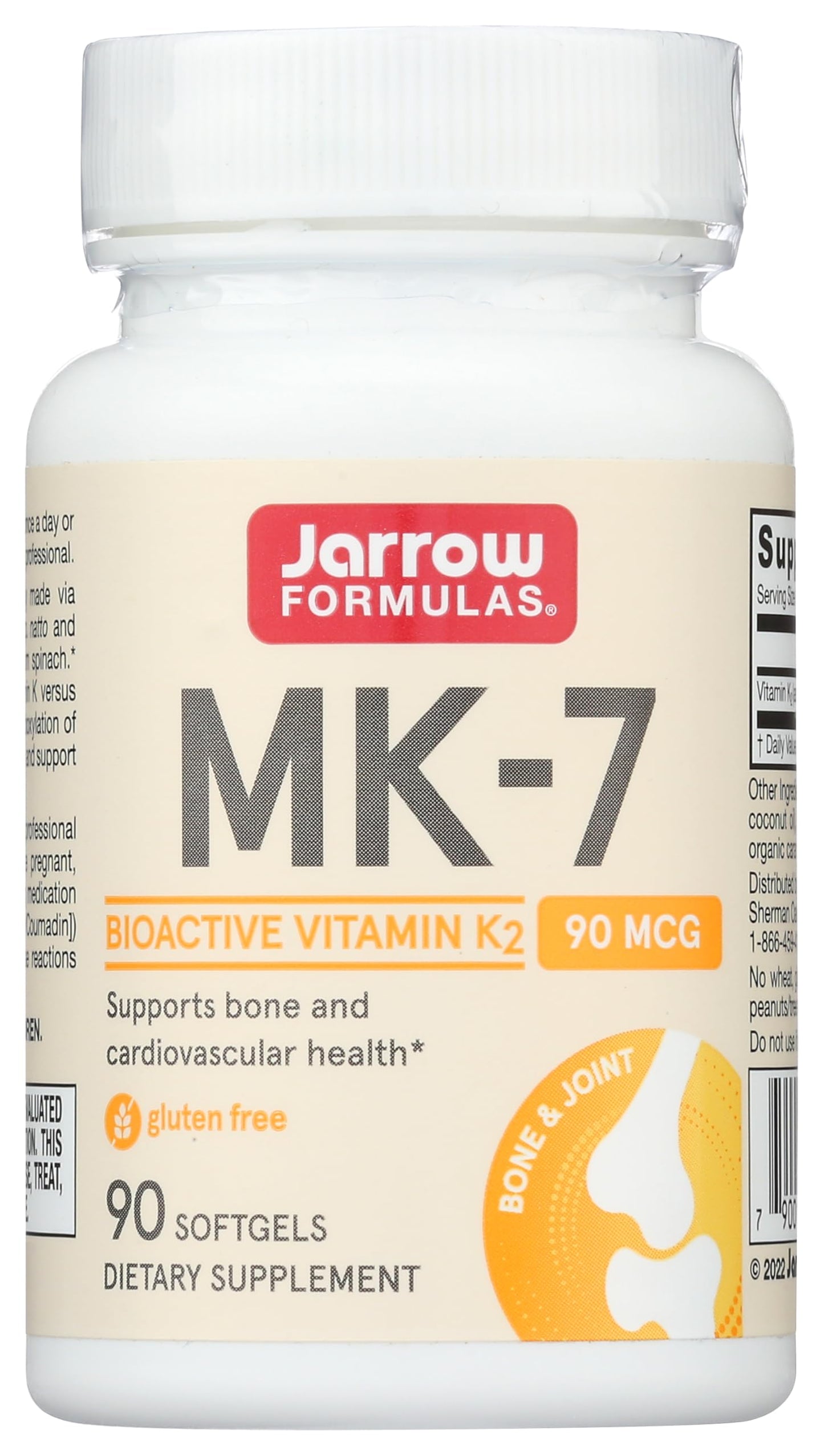 Jarrow Formulas MK-7 90 mcg Softgels 90